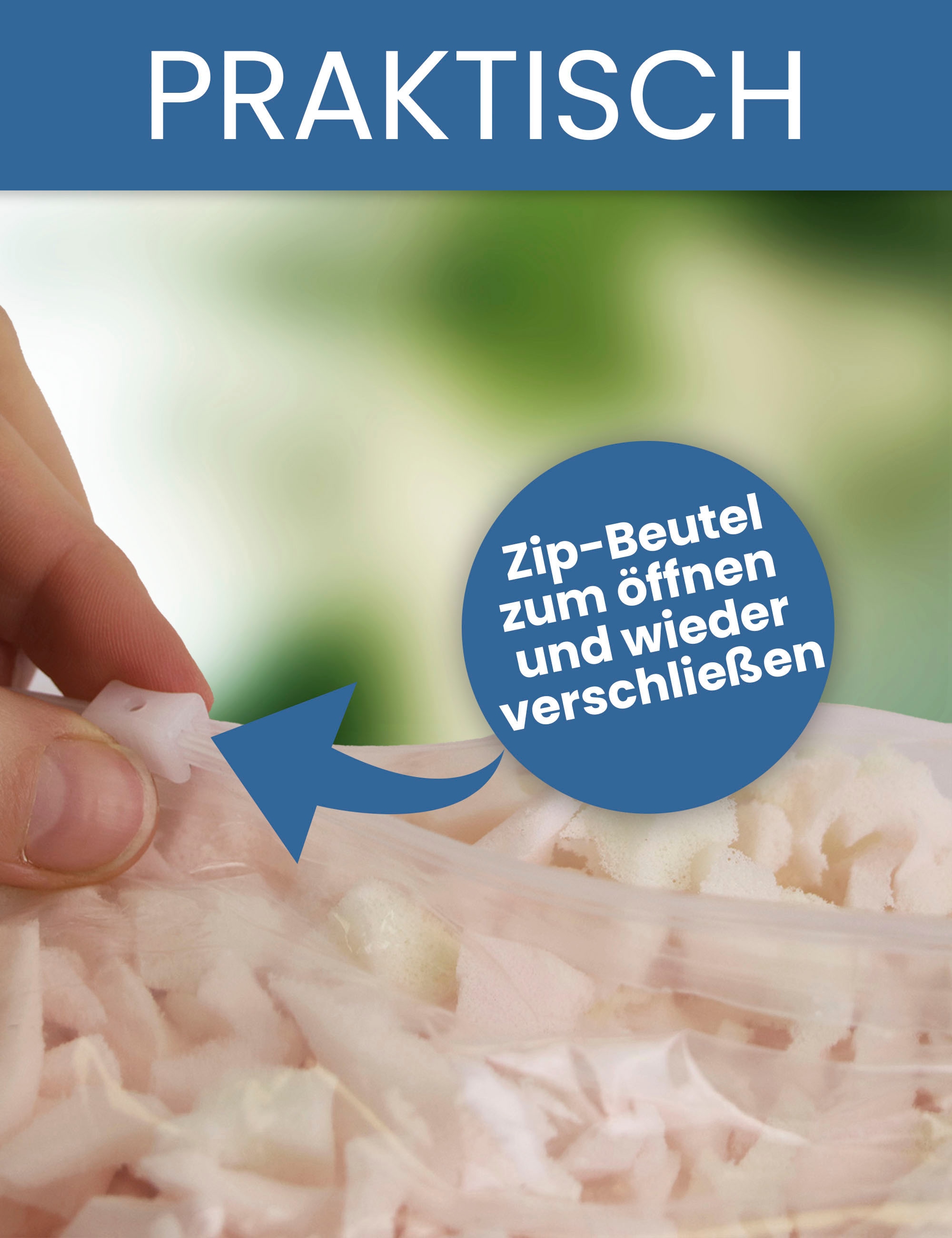 Primaflor-Ideen in Textil Kissenfüllung »Schaumstoffflocken«, Füllmaterial für Kissen, Polster, Kuscheltiere & Puppen, waschbar