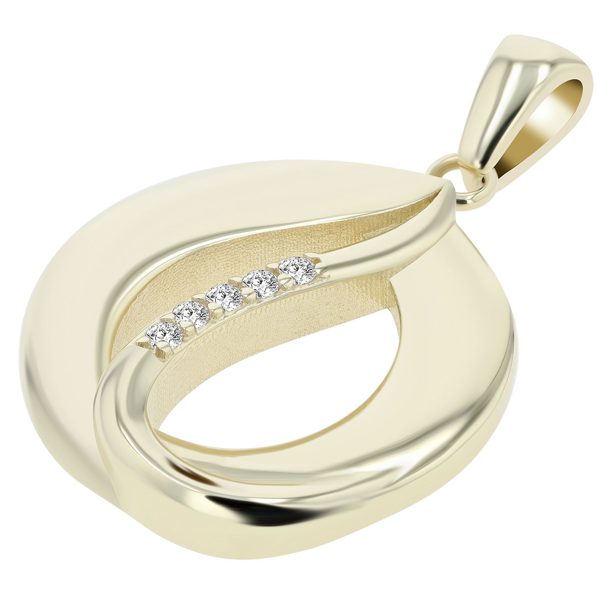 Adelia´s Kettenanhänger »Damen Anhänger aus 333 Gold mit Zirkonia«