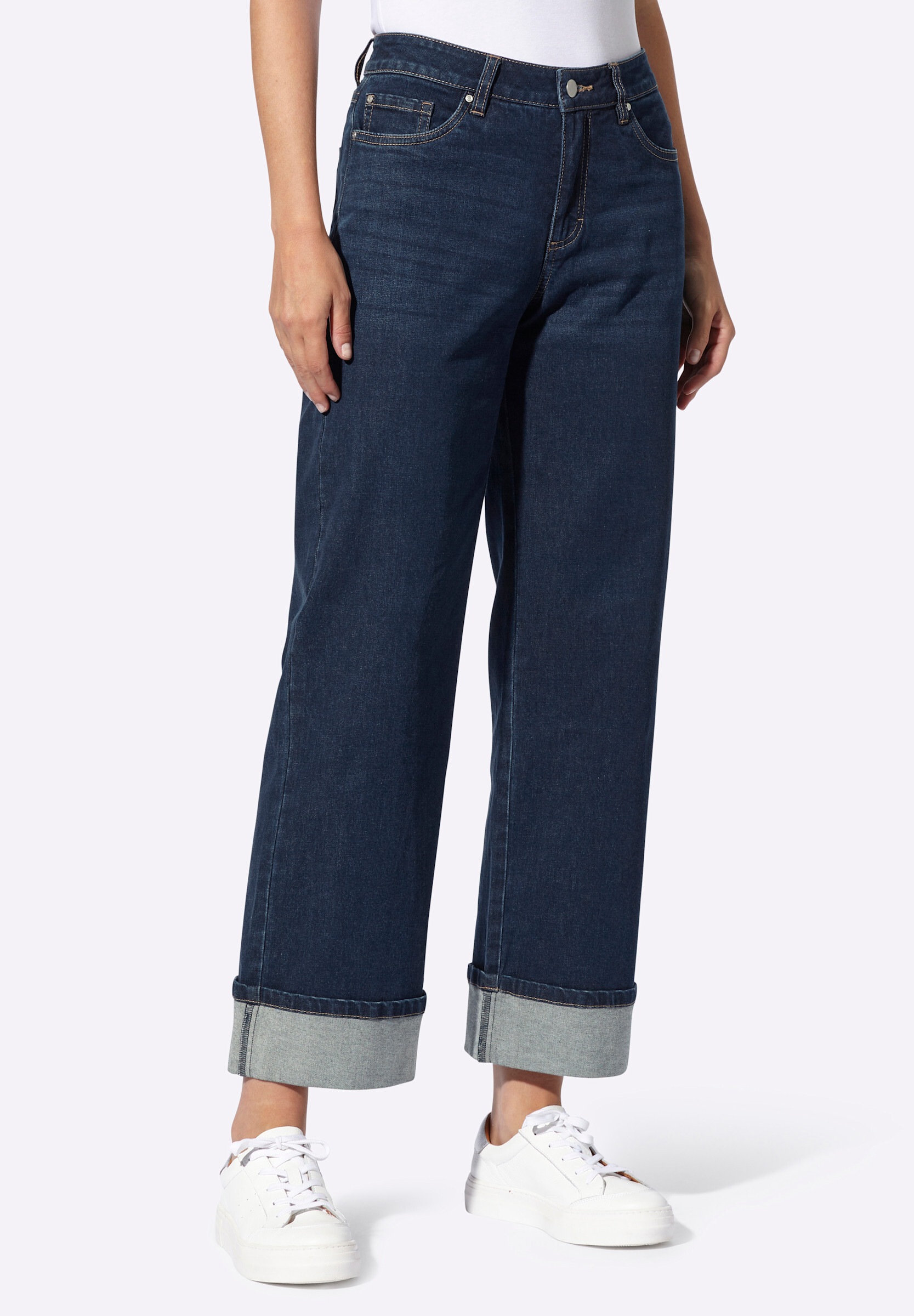heine 5-Pocket-Jeans »Jeans 5-Pocket-Jeans mit weitem Bein«