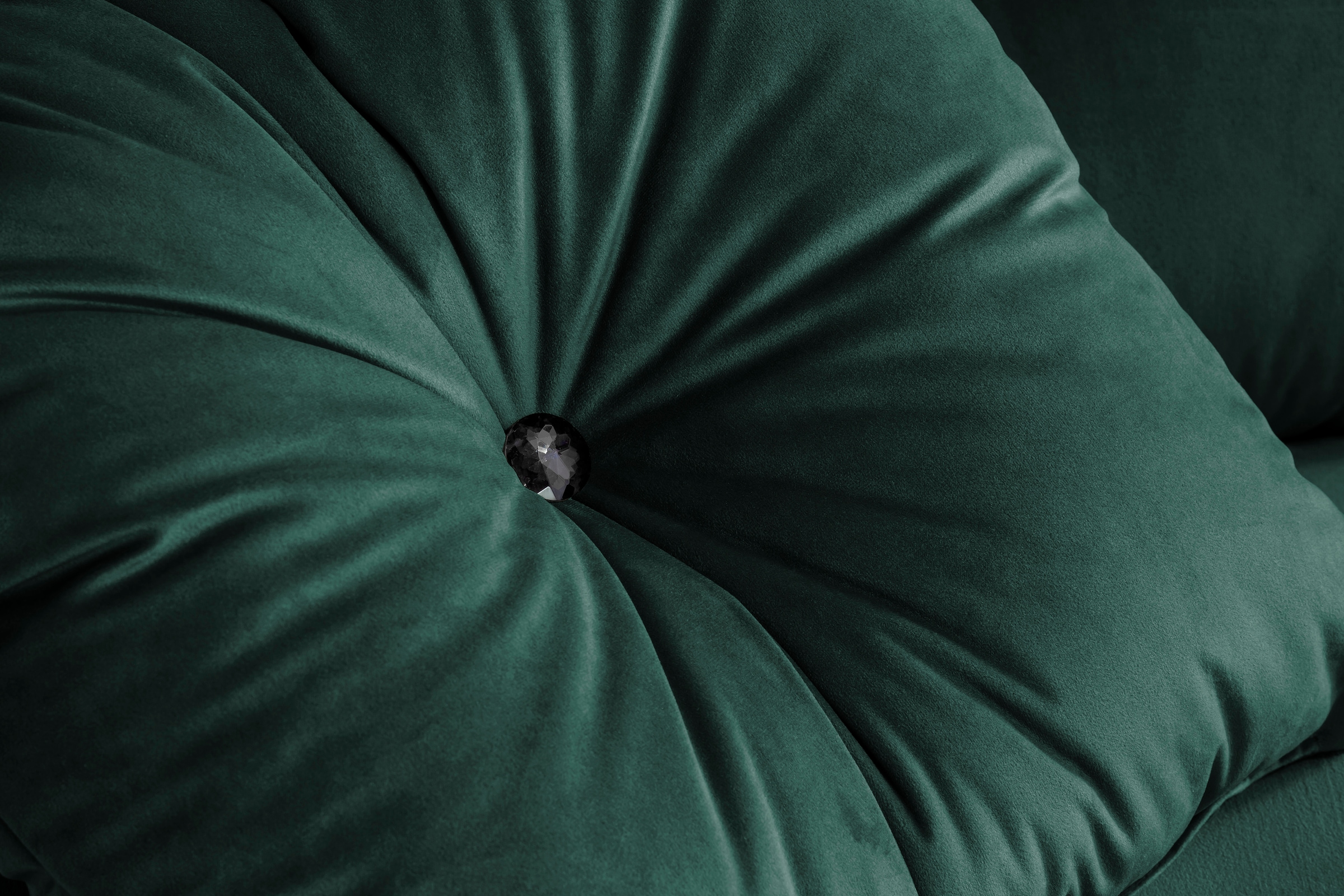 Trends by HG Ecksofa »Samir L-Form«, mit Strasssteinen und goldfarben Applikationen