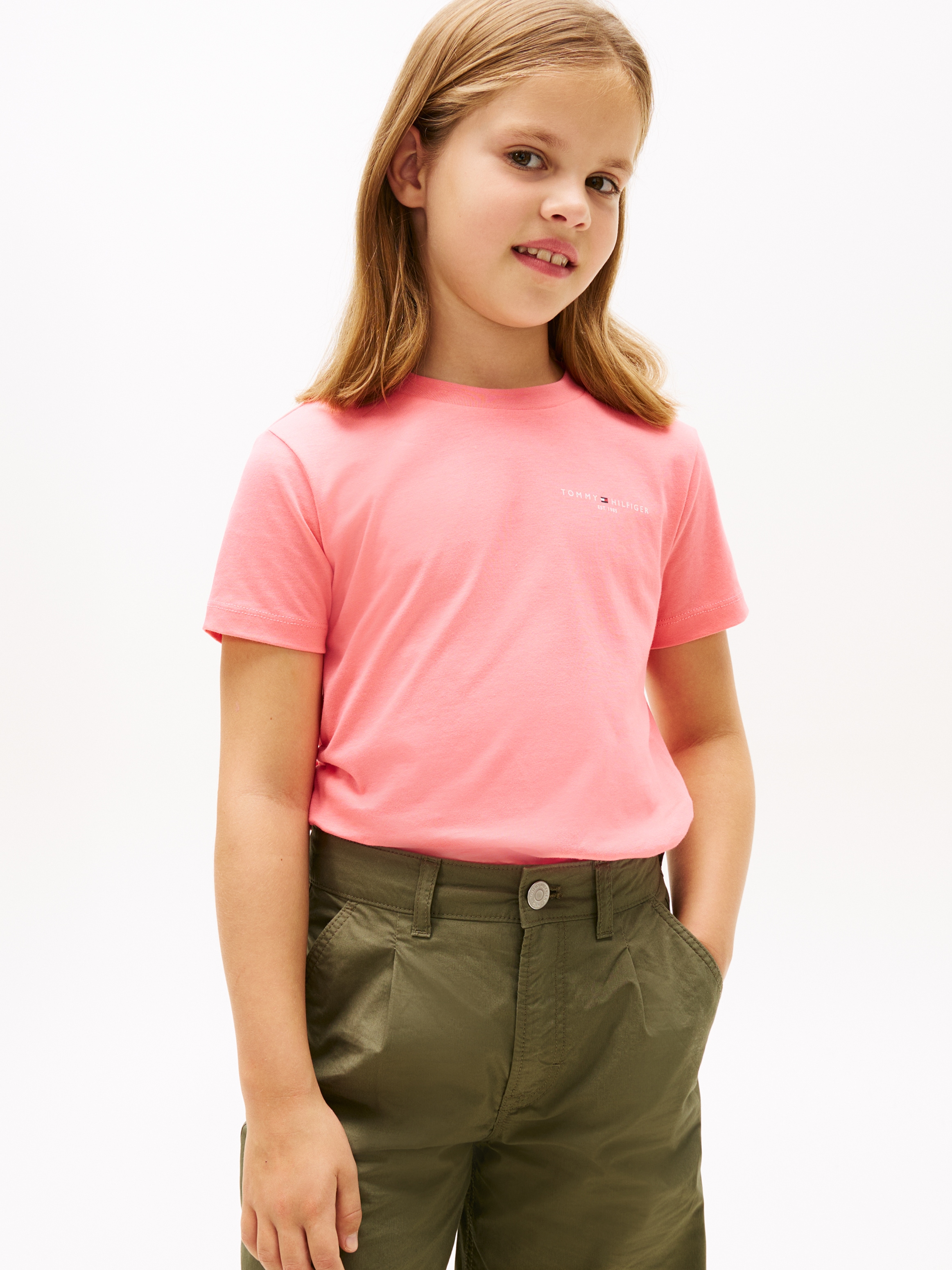 Tommy Hilfiger T-Shirt »MINI CORP T-SHIRT« Kinder bis 16 Jahre, Rundhals