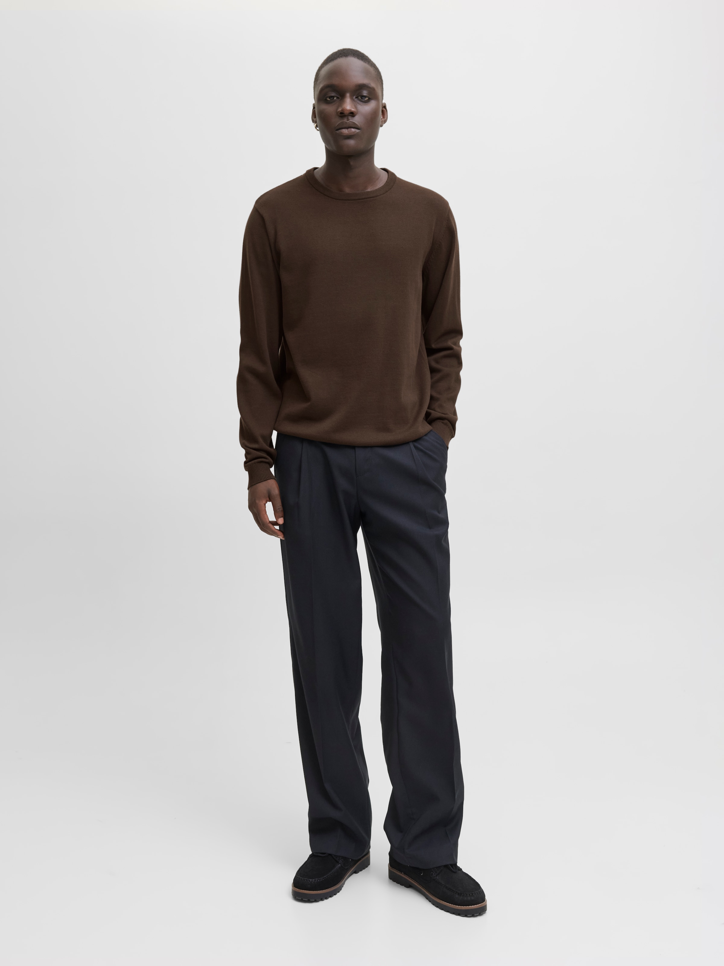 Jack & Jones Rundhalspullover »JJEBASIC KNIT CREW NECK NOOS«, mit Rundhalsausschnitt