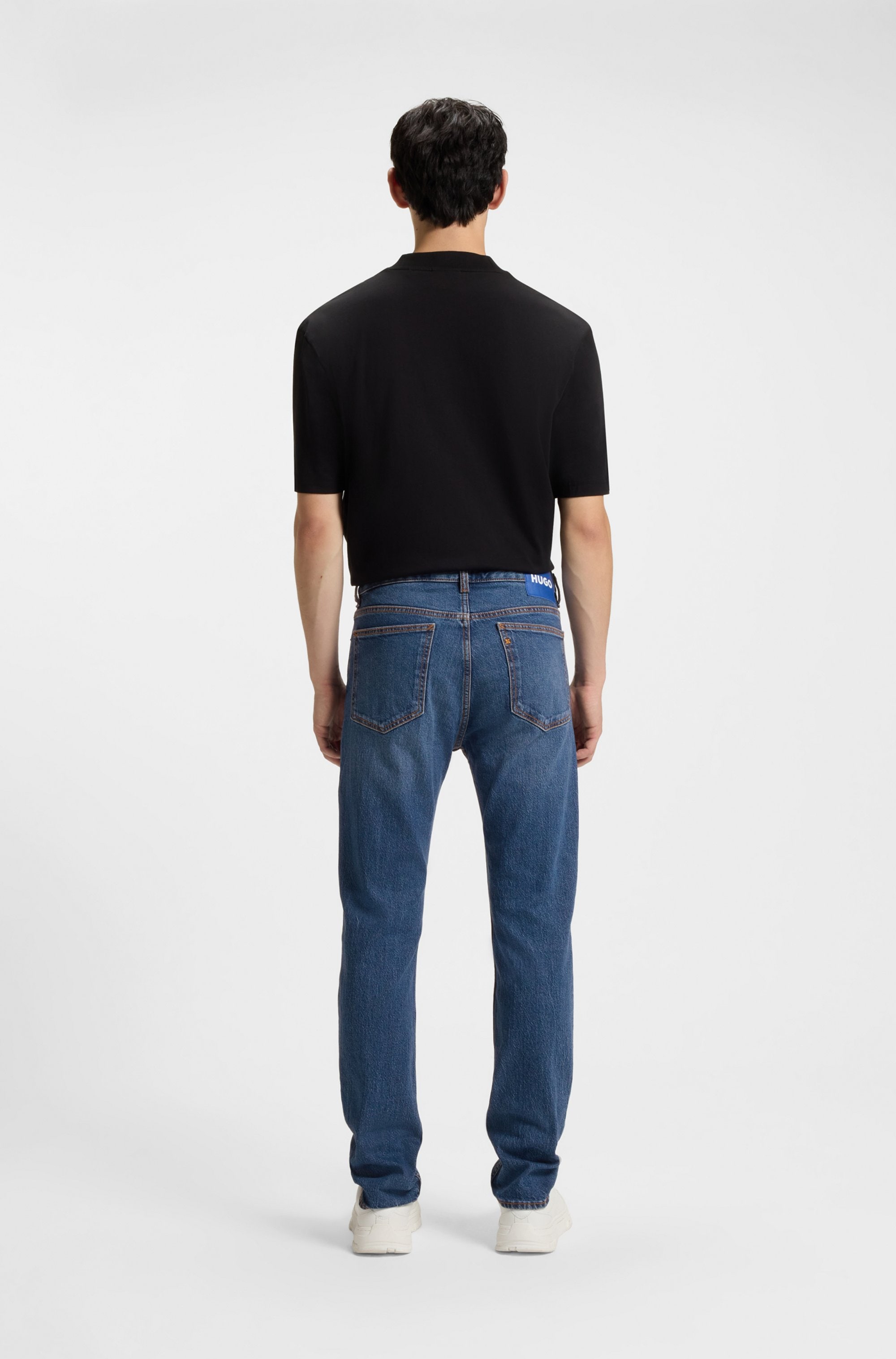 HUGO Blue Slim-fit-Jeans »Ash«, mit Stone-washed-Finish