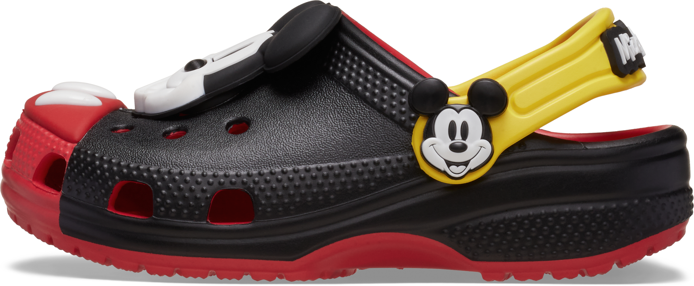 Crocs Clog »Mickey Mouse Classic Clog K«  Sommerschuh, Hausschuh, Strandschuh mit schwenkbarem Fersenriemen