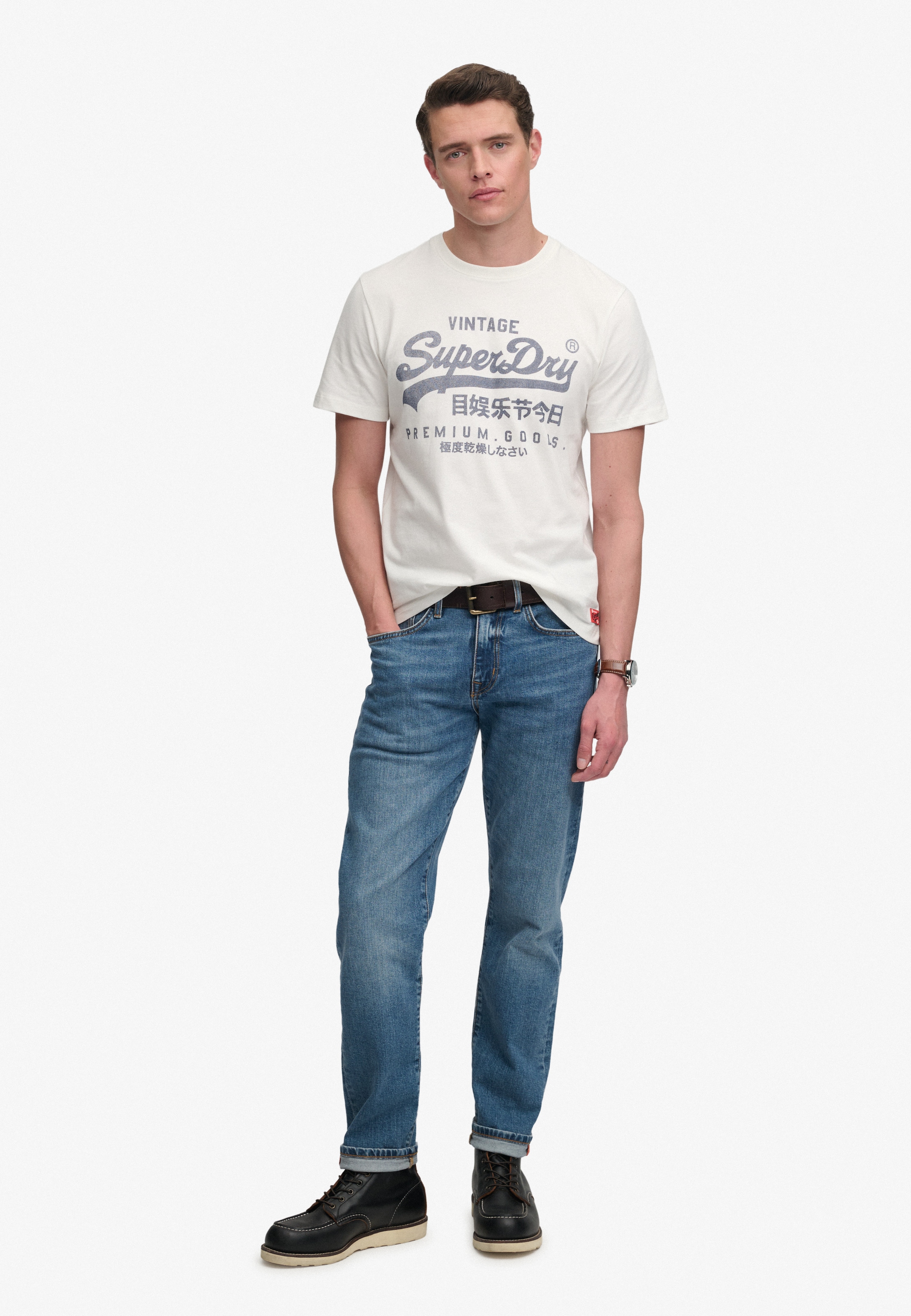 Superdry Rundhalsshirt »VL CLASSIC TEE« Baumwolle, relaxed fit