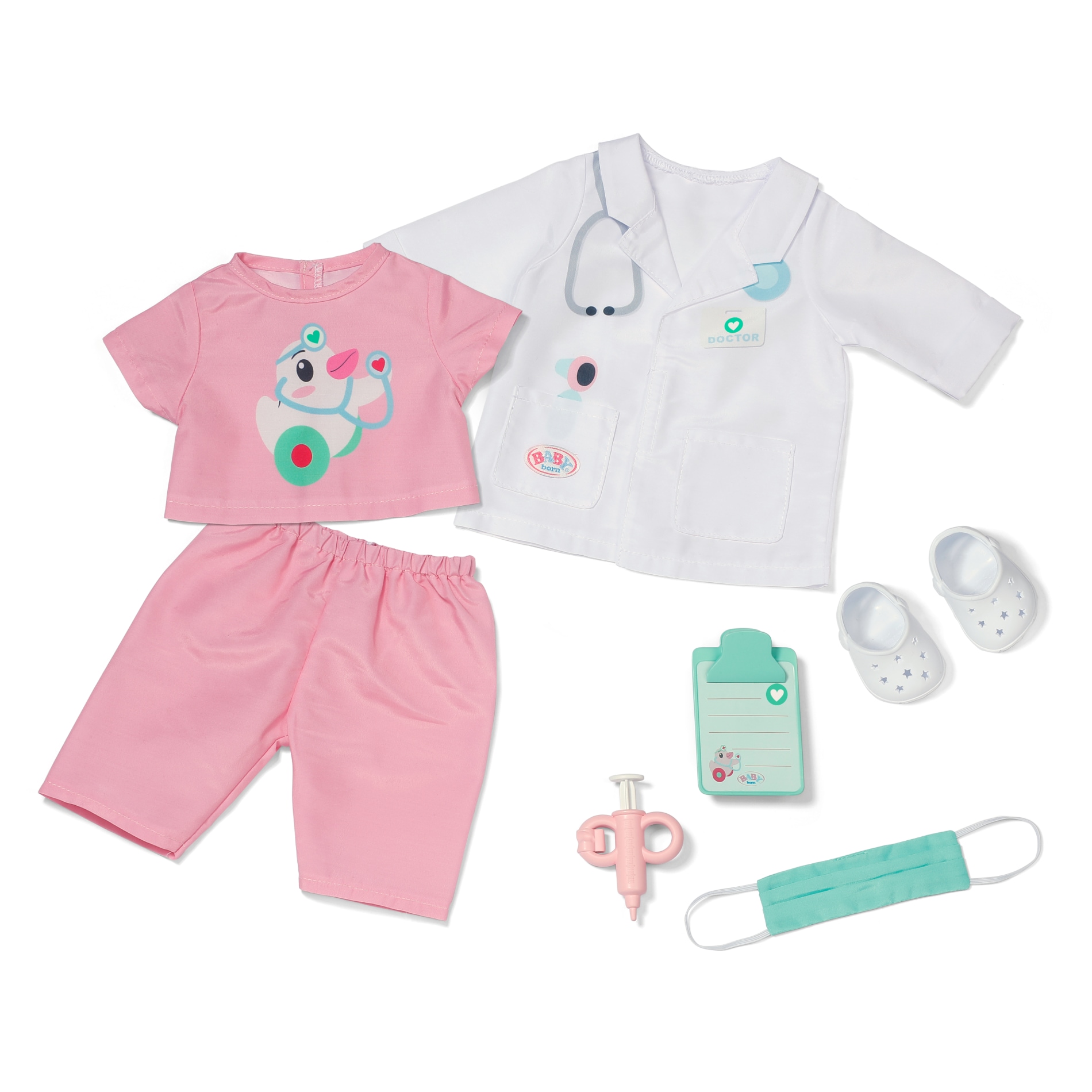 Baby Born Puppenkleidung »Doktor-Outfit 43 cm« passend für Click & Play BABY born Puppen Größe 43 cm
