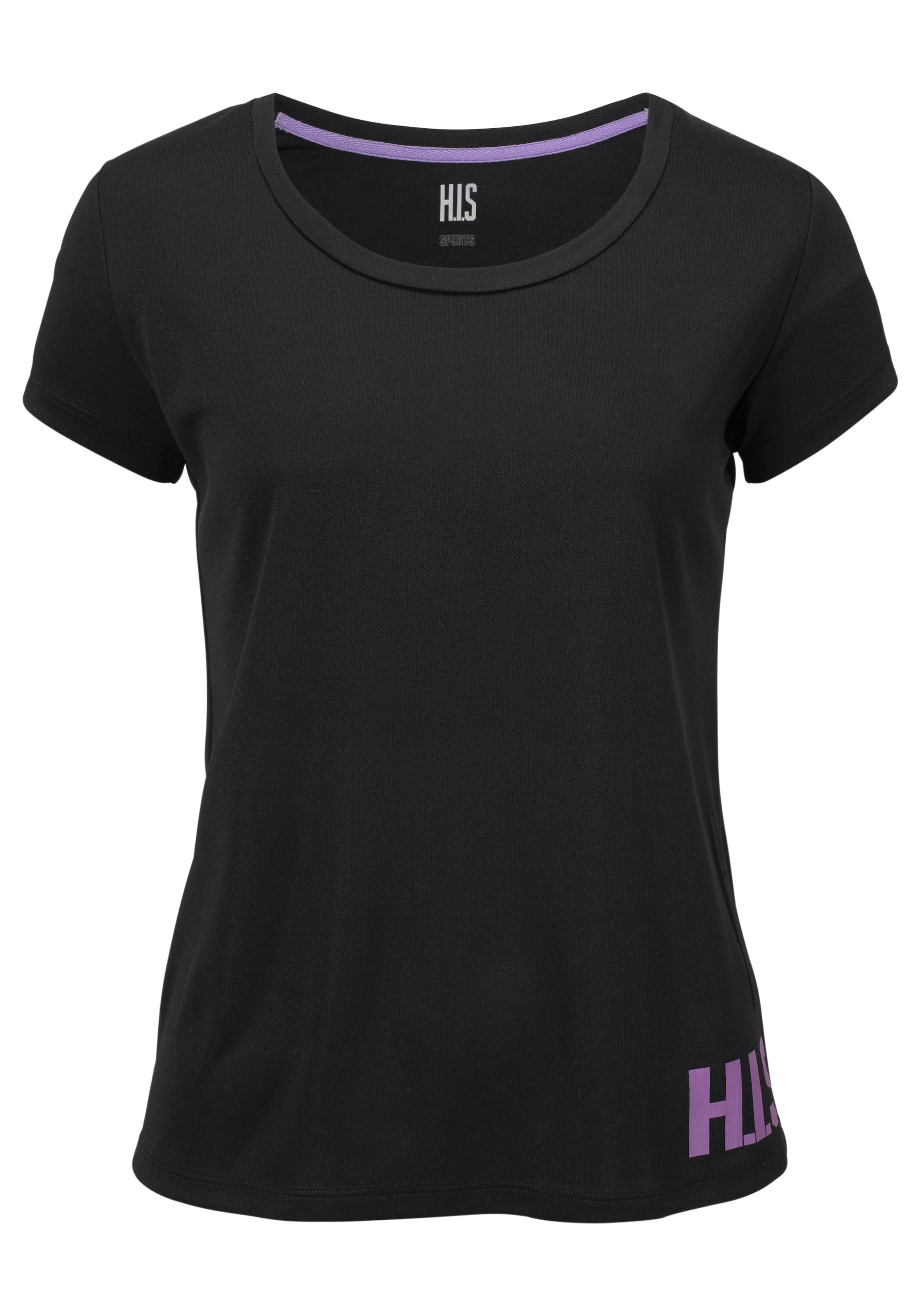 H.I.S Funktionsshirt, (Spar-Set, 2er-Pack), figurbetonter Schnitt, sportlicher Look, mit trendigem Logodruck