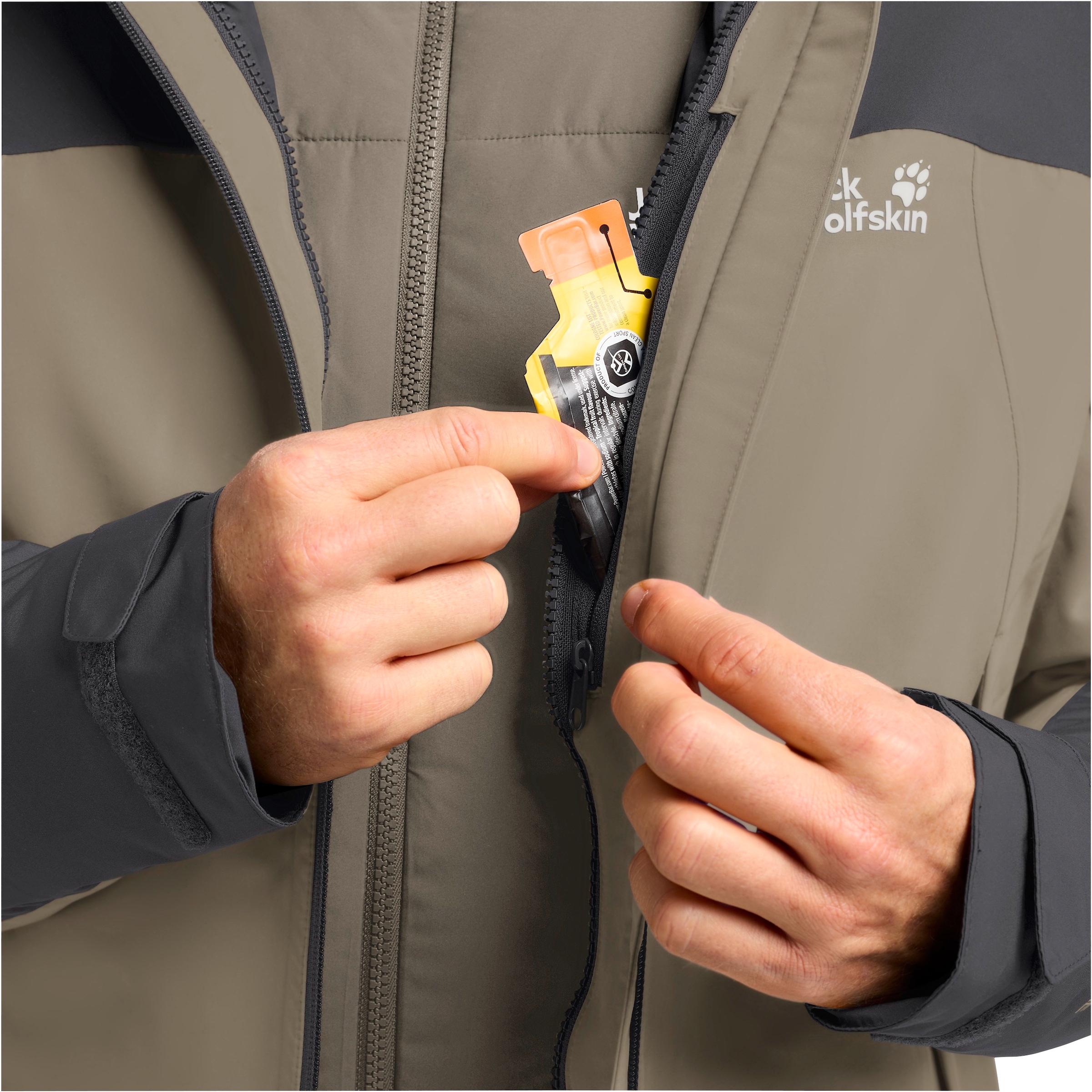 Jack Wolfskin Funktionsjacke, 3in1, wasserdicht, Übergangsjacke
