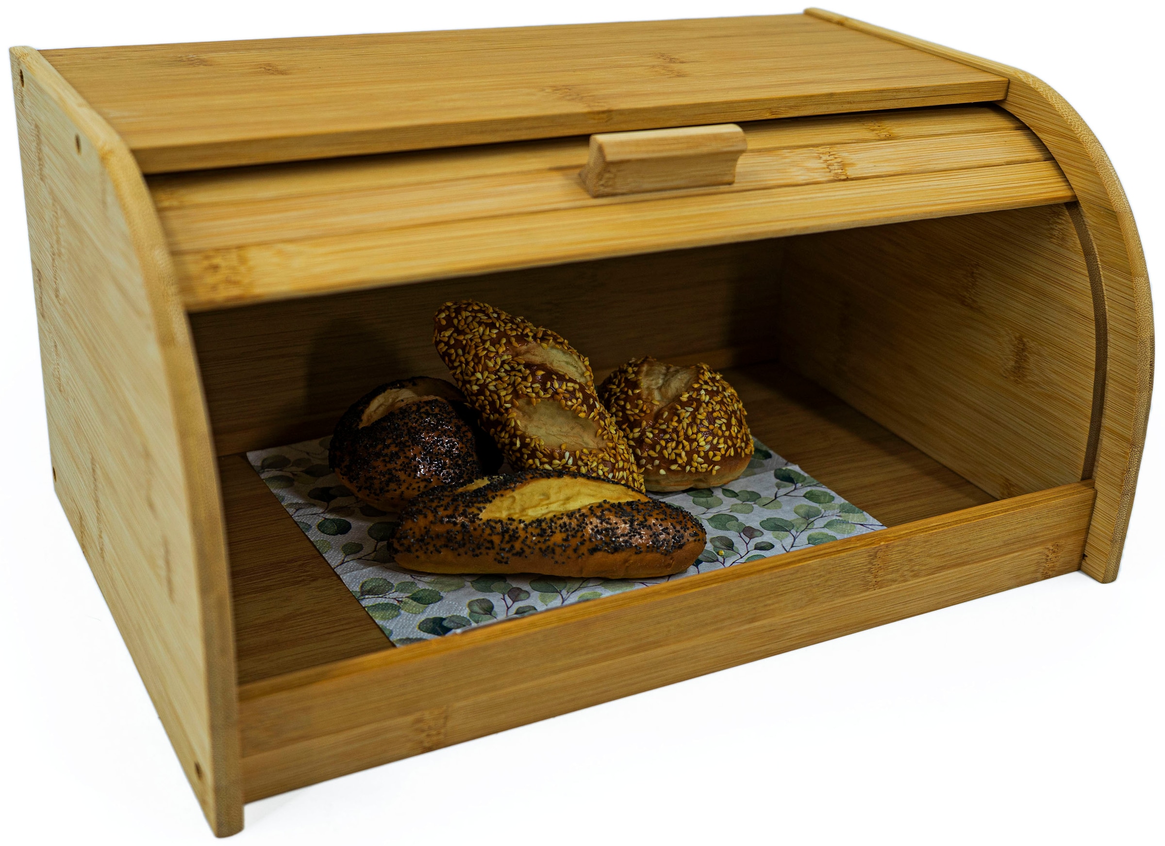NOOR LIVING Brotkasten »Rollbrotkasten«, (1 tlg.), Rolldeckel, mit Frontklape