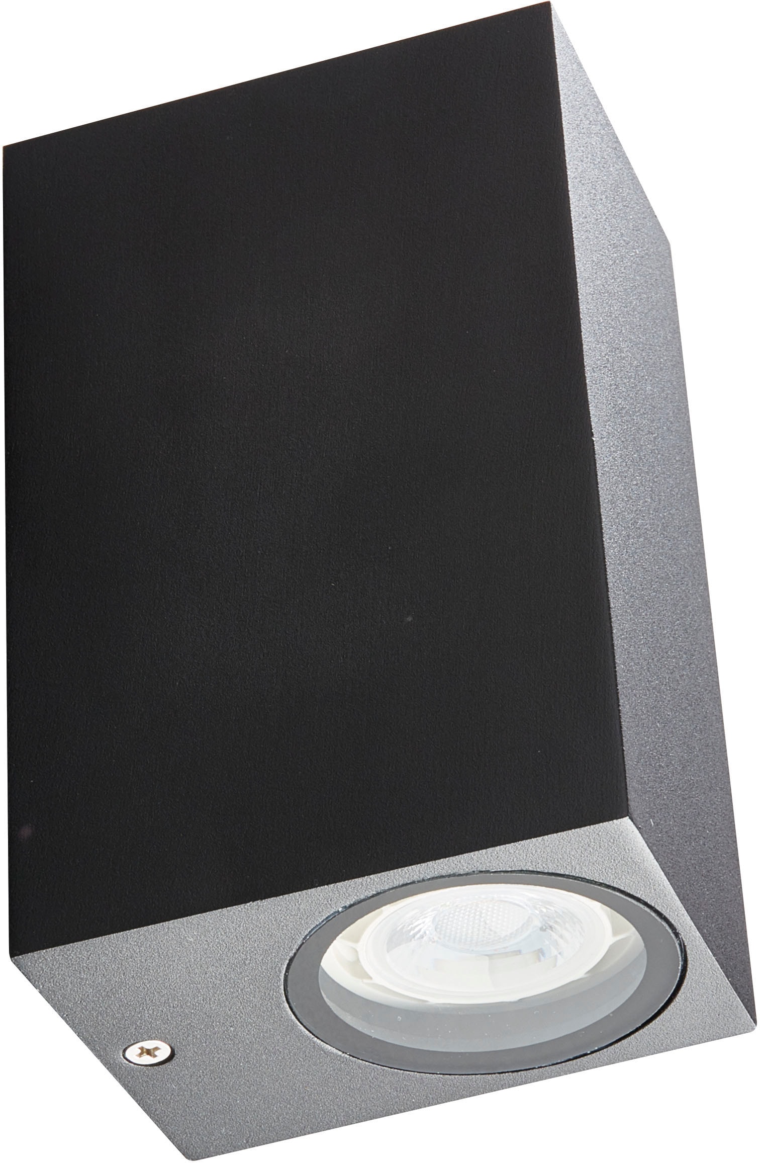 Heitronic Außen-Wandleuchte »Ambos« GU10 Wandlampe in grau, Größe Höhe: 15 cm