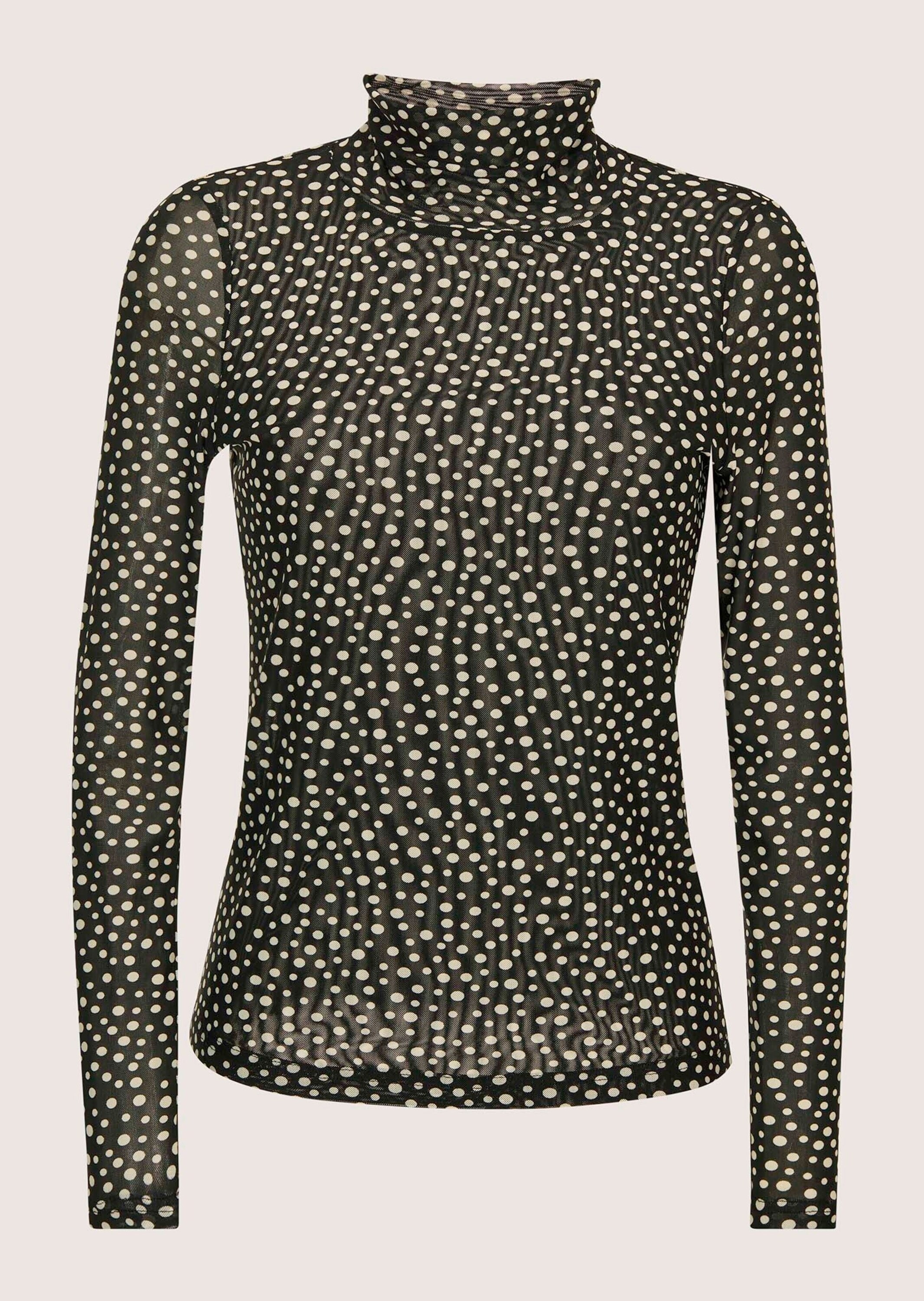 MADELEINE Langarmshirt »Blusenshirt Elegantes Oberteil mit Pünktchen-Design«