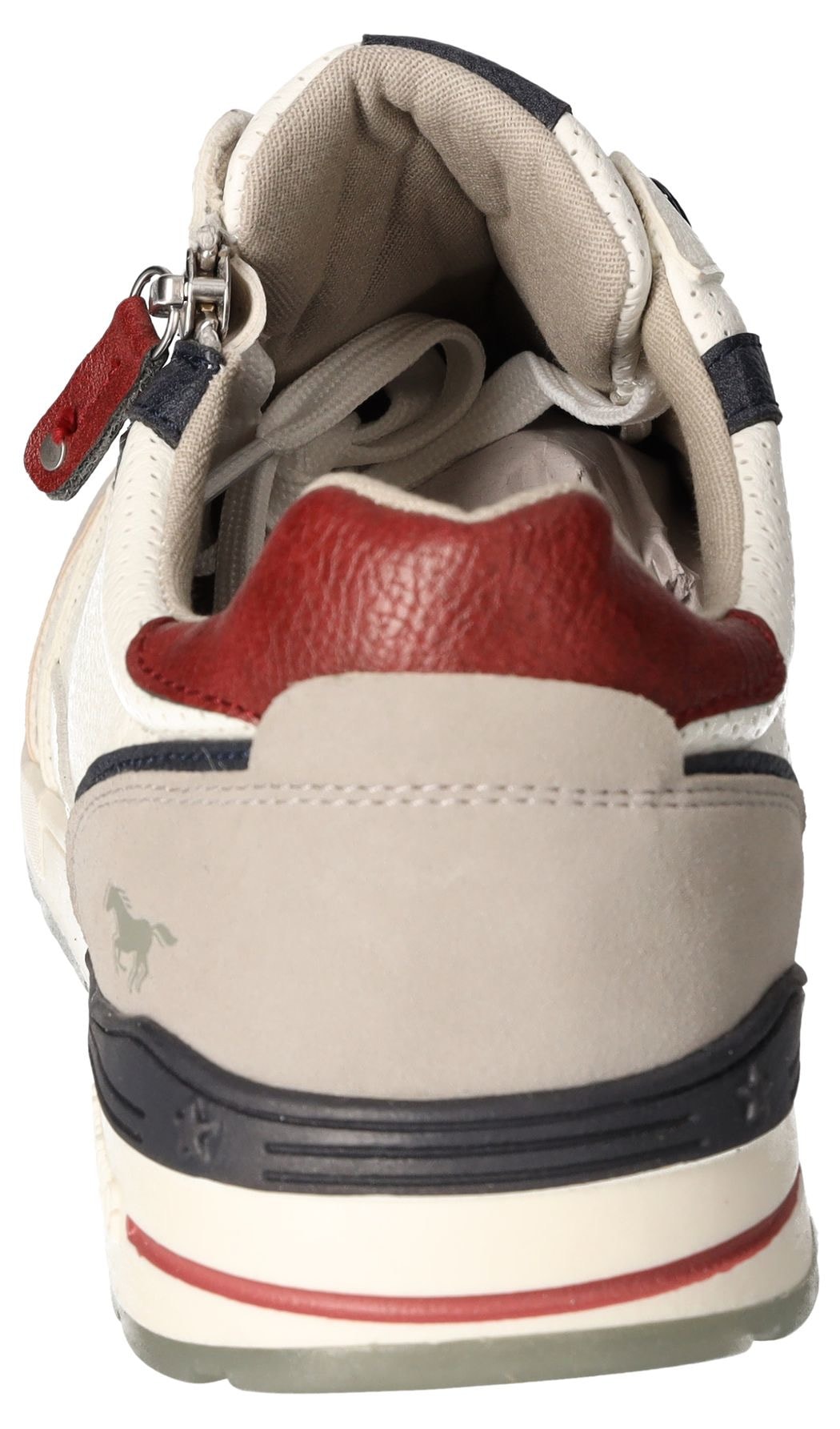 Mustang Shoes Sneaker, mit Außenreißverschluss, Freizeitschuh, Halbschuh, Schnürschuh