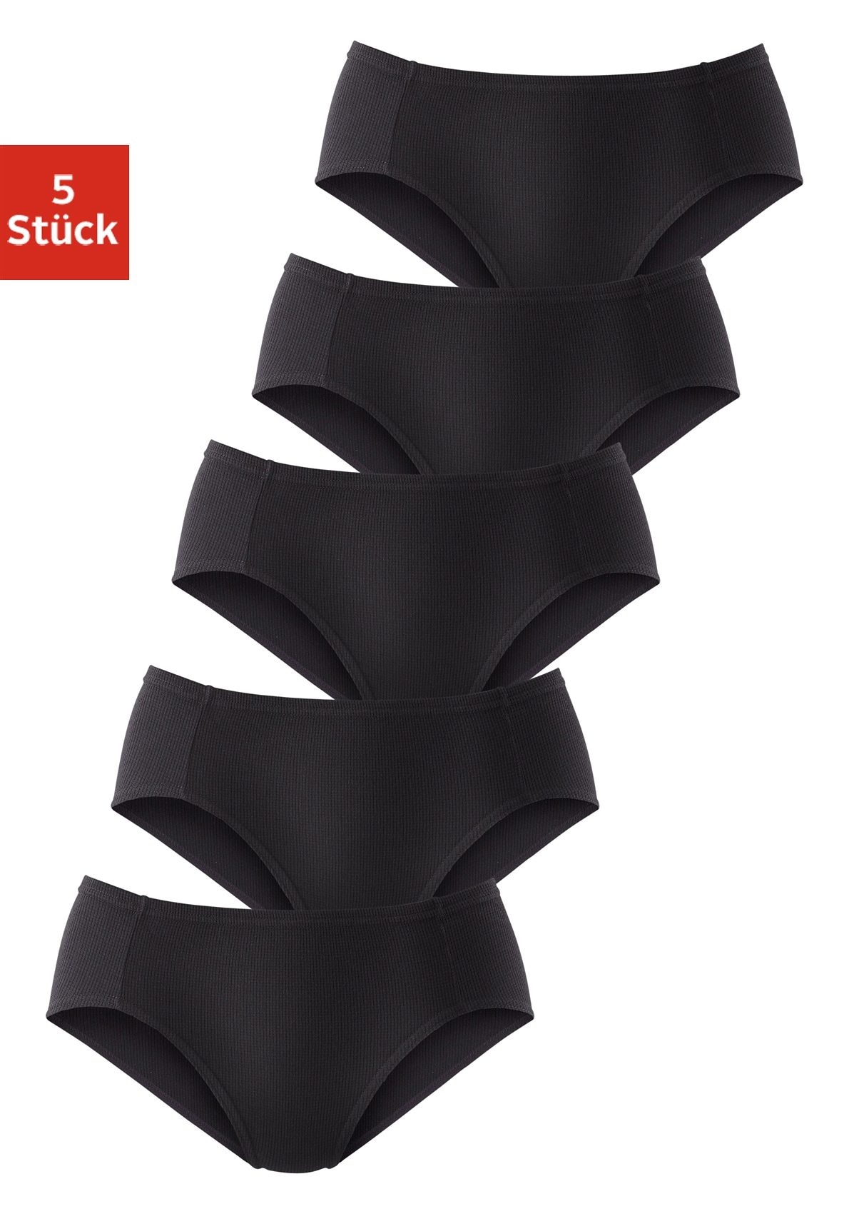 Jazz-Pants Slips, (Packung, 5 St.), aus weicher Pikee-Qualität