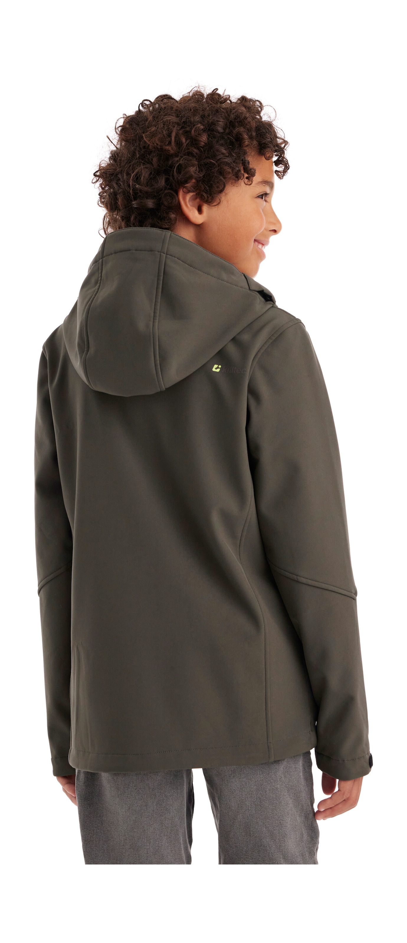 Killtec Softshelljacke »Jungen Softshelljacke«, Wasserabweisende Softshelljacke mit Fleece und verstellbaren Details