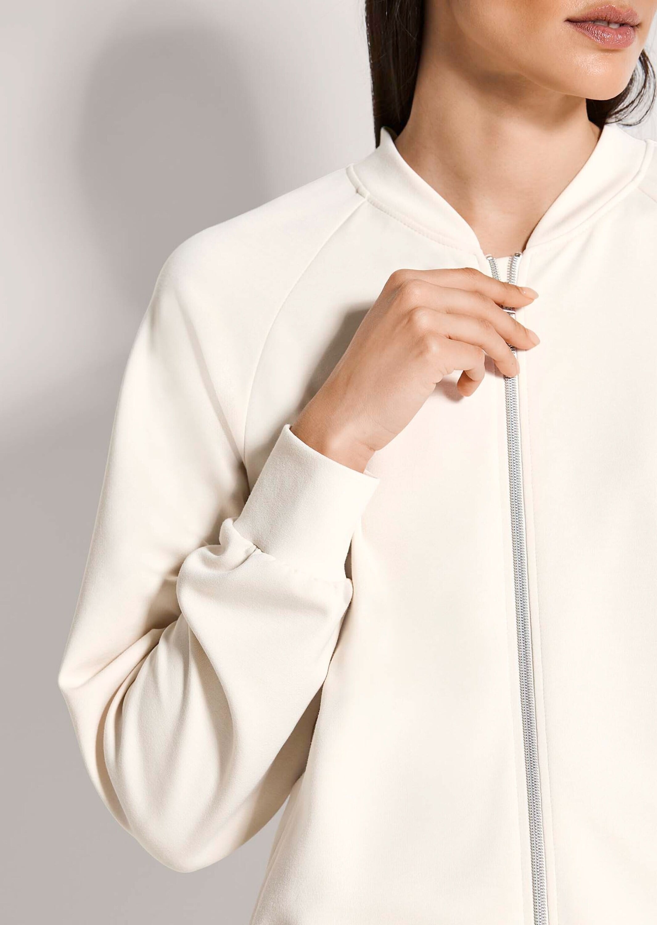 MADELEINE Kurzjacke »Jerseyjacke Basicjacke mit Blousonkragen« Blousonkragen