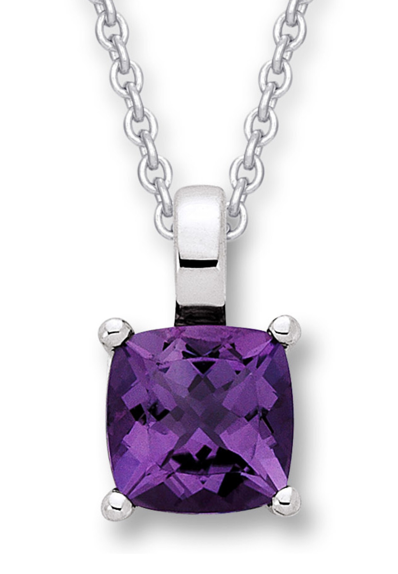 ONE ELEMENT Kettenanhänger »Amethyst Anhänger aus 333 Weißgold«