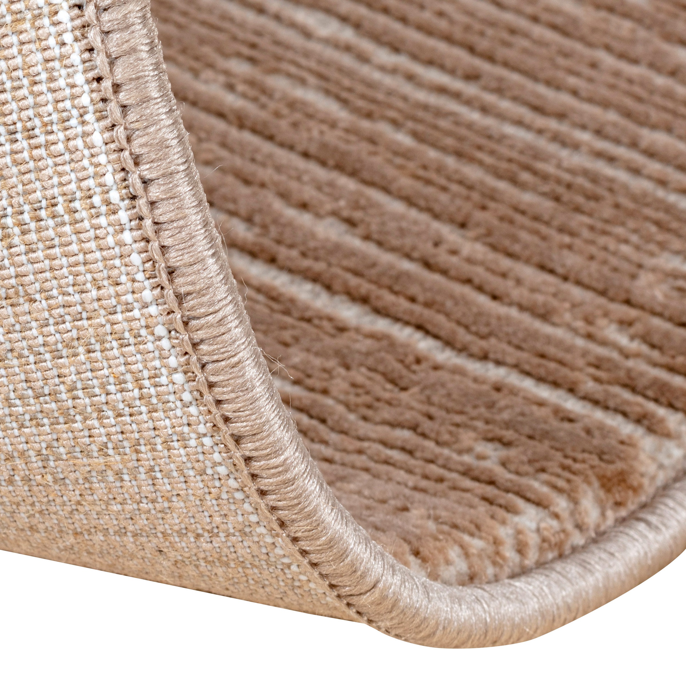Sehrazat Teppich »LIMA , auch als Läufer und in RUnd« rechteckig 10 mm Höhe Kurzflor, Linienstruktur, leichter Glanz, Wohnzimmer