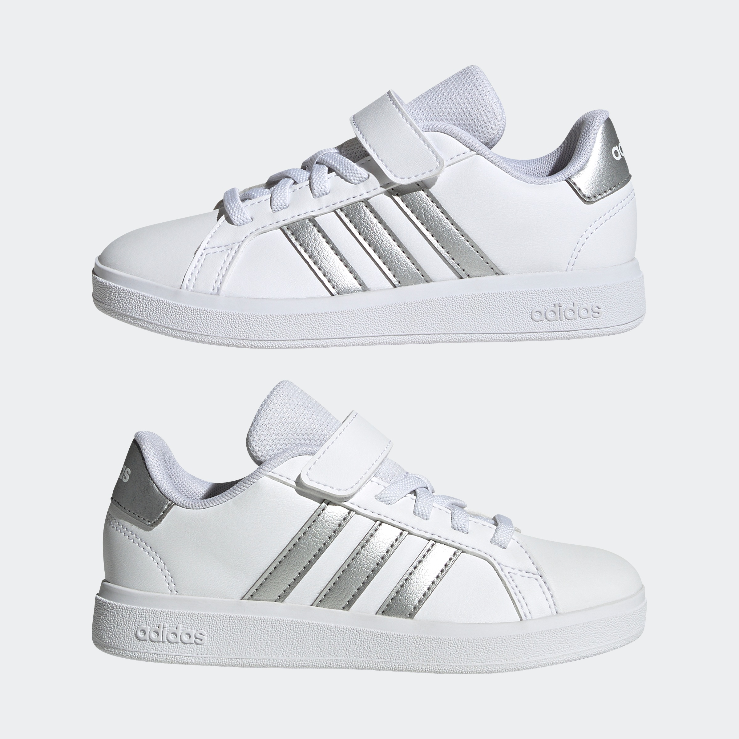 adidas Sportswear Sneaker »GRAND COURT 2.0 KIDS«, Design auf den Spuren des adidas Superstar