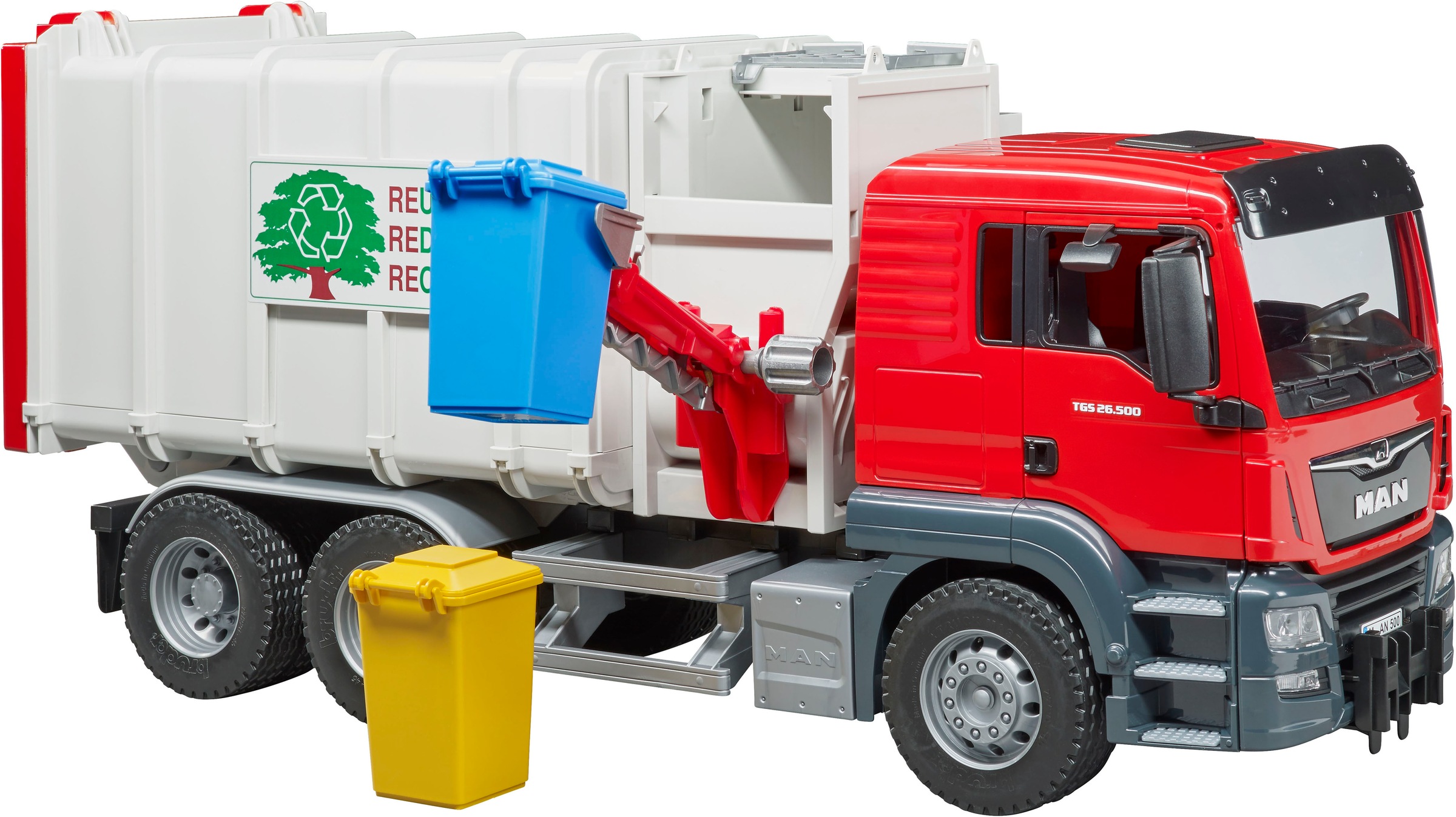 Bruder® Spielzeug-Müllwagen »MAN TGS Seitenlader Müll-LKW (03761)« Made in Europe