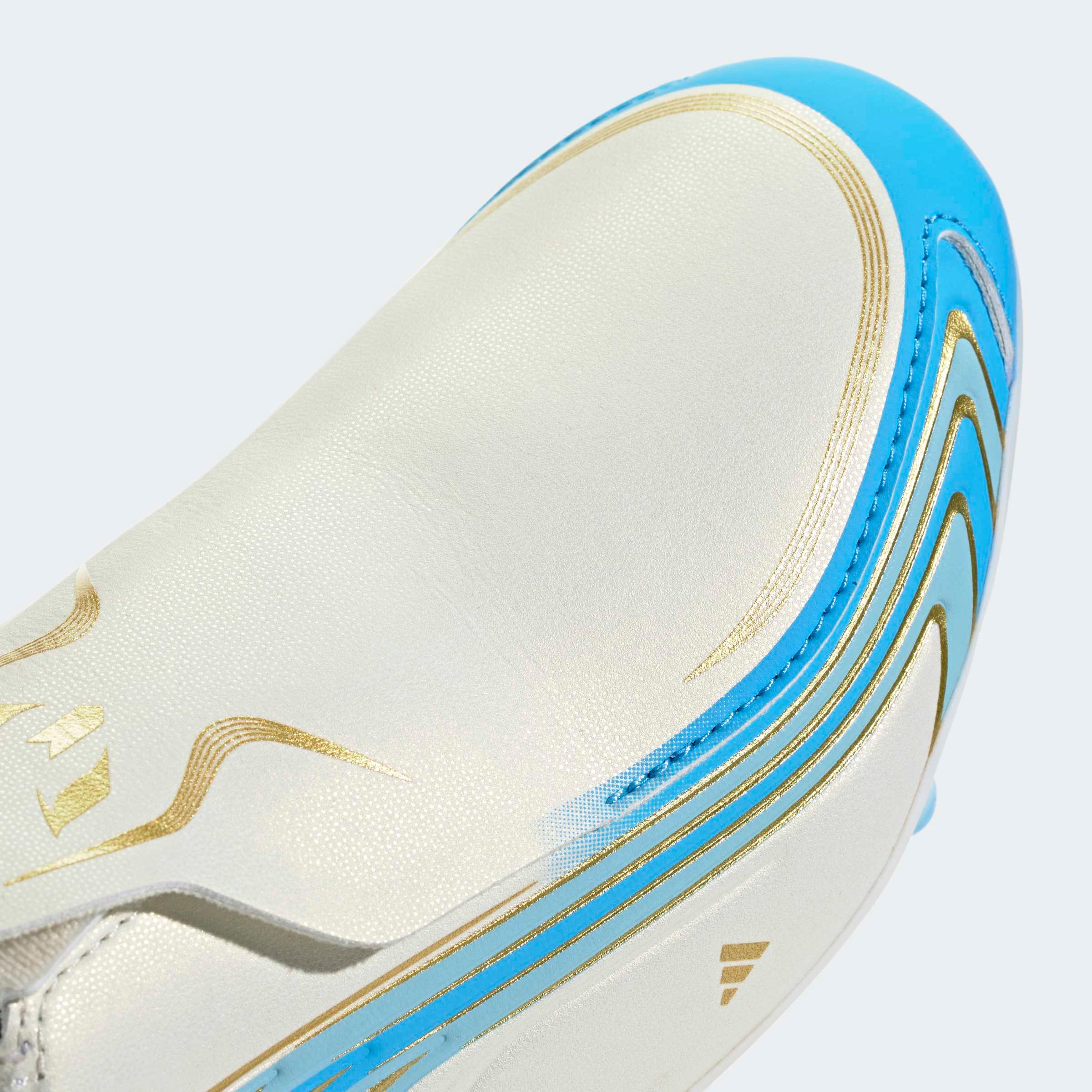 adidas Performance Fußballschuh »F50 MESSI LEAGUE KIDS , FESTE BÖDEN, OHNE SCHNÜRSENKEL«  Außensohle für Rasen und feste Böden, für Jugendliche & Kinder