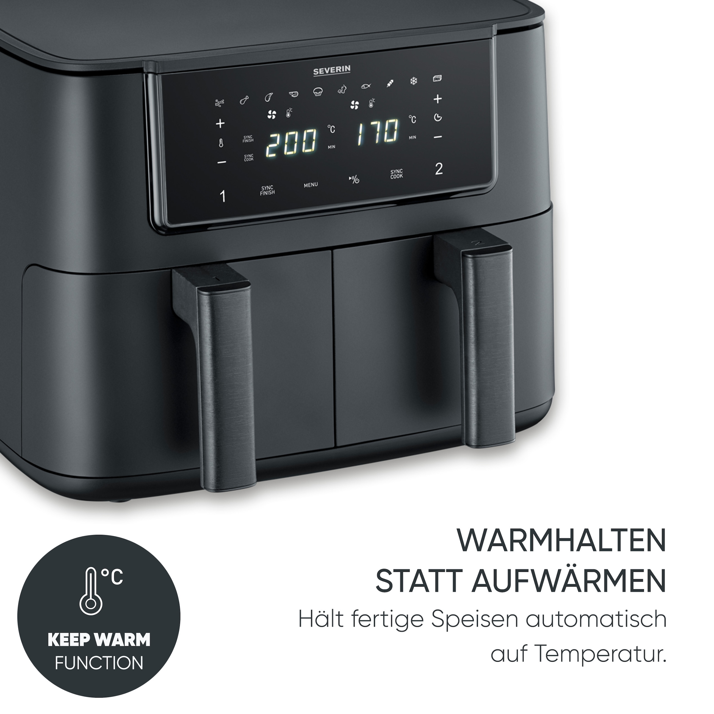 Severin Heißluftfritteuse »FR 2463     2 x 4 l "Dual"« 2600 W