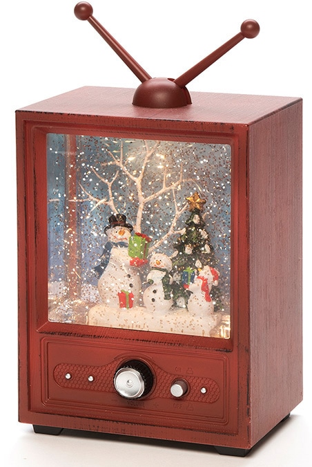 KONSTSMIDE LED Laterne »Fernseher mit 3 Schneemännern, Weihnachtsdeko«,  wassergefüllt, wählbare Energiefunktion, 1 warm weiße Diode bestellen bei  OTTO