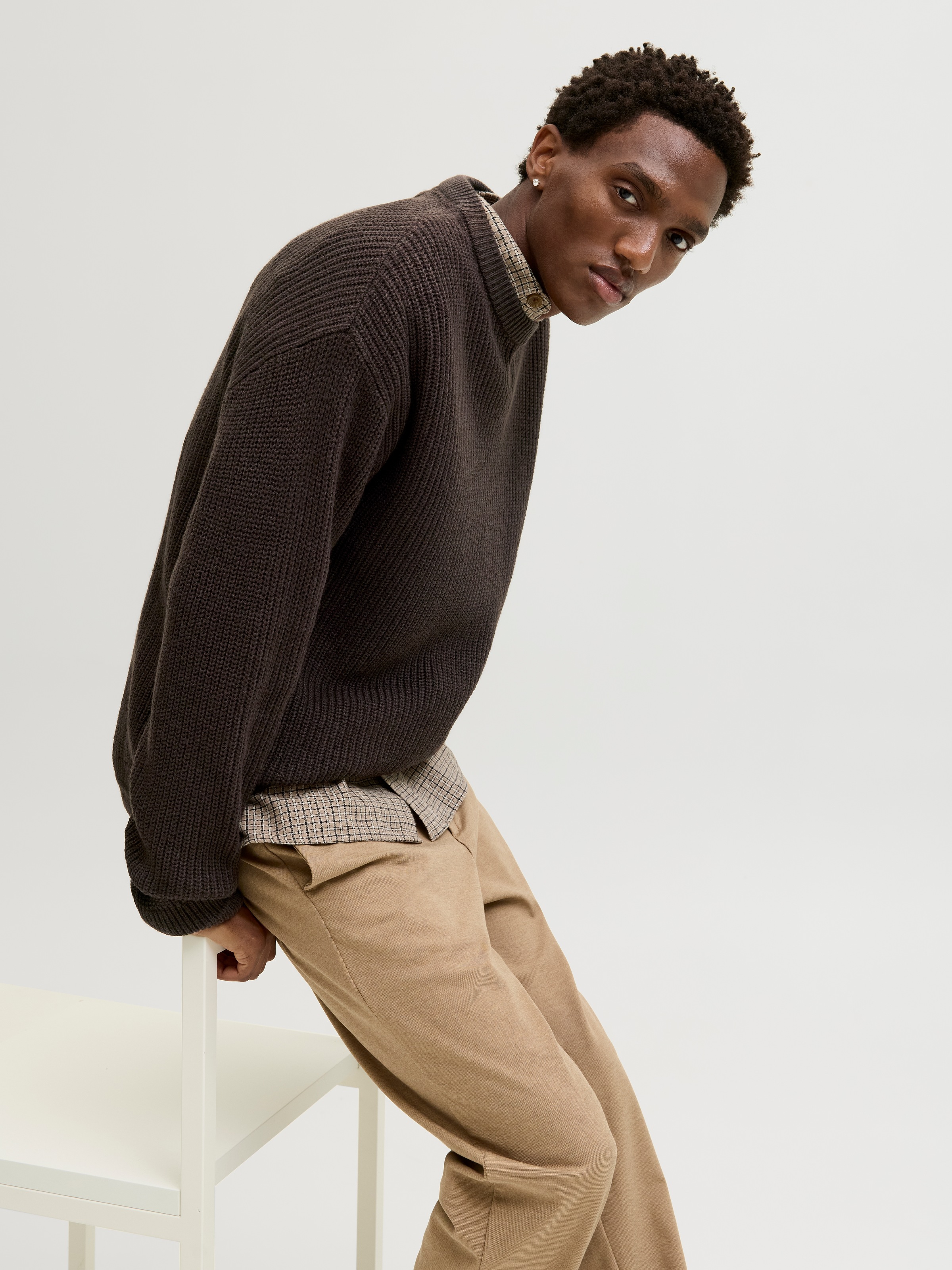 Jack & Jones Rundhalspullover »JJKAITO KNIT CREW NECK BF«