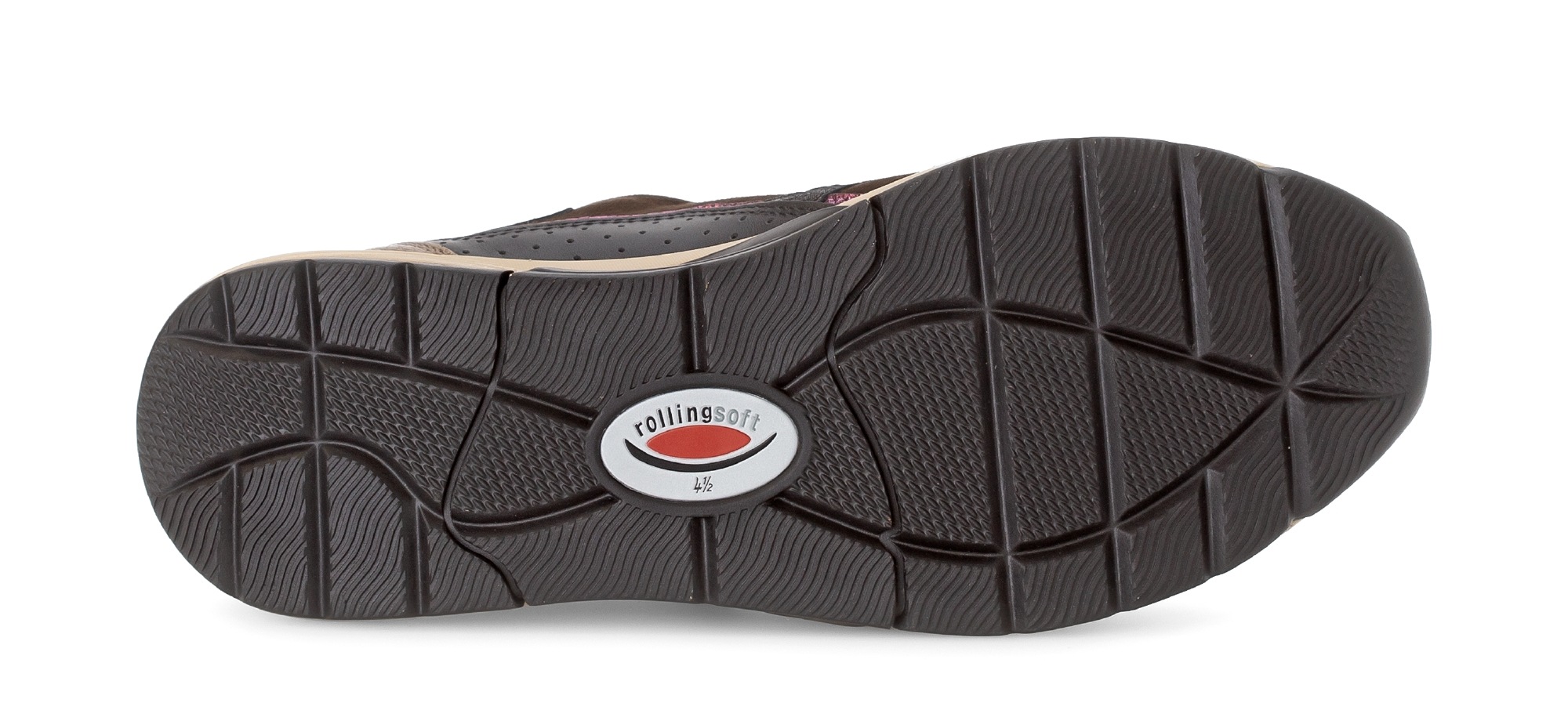 Gabor Rollingsoft Keilsneaker, Schnürer, Halbschuh, Freizeitschuh mit zusätzlichem Reißverschluss