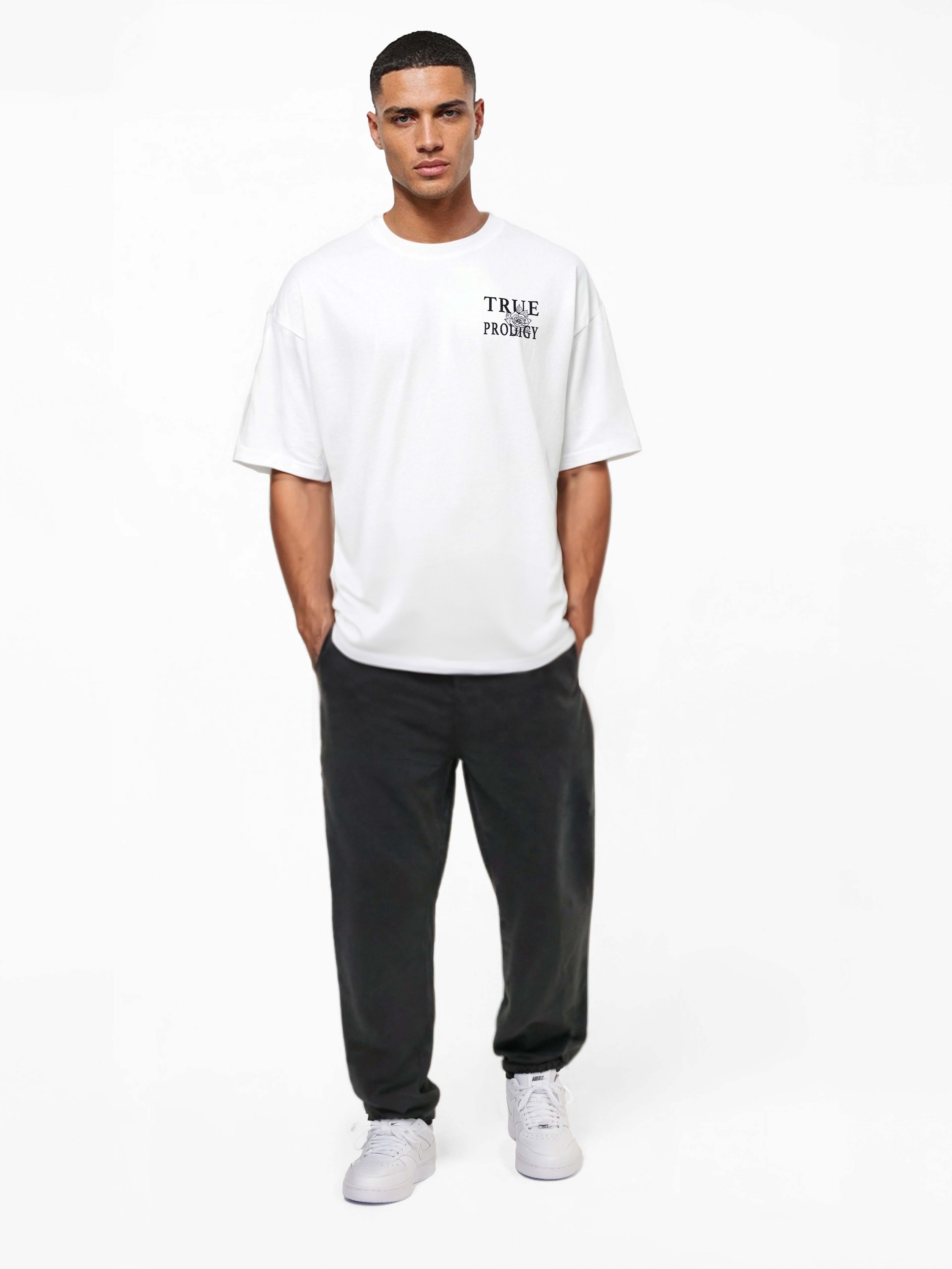 trueprodigy Oversize-Shirt »Alex Logo Print Oversized Rundhals«