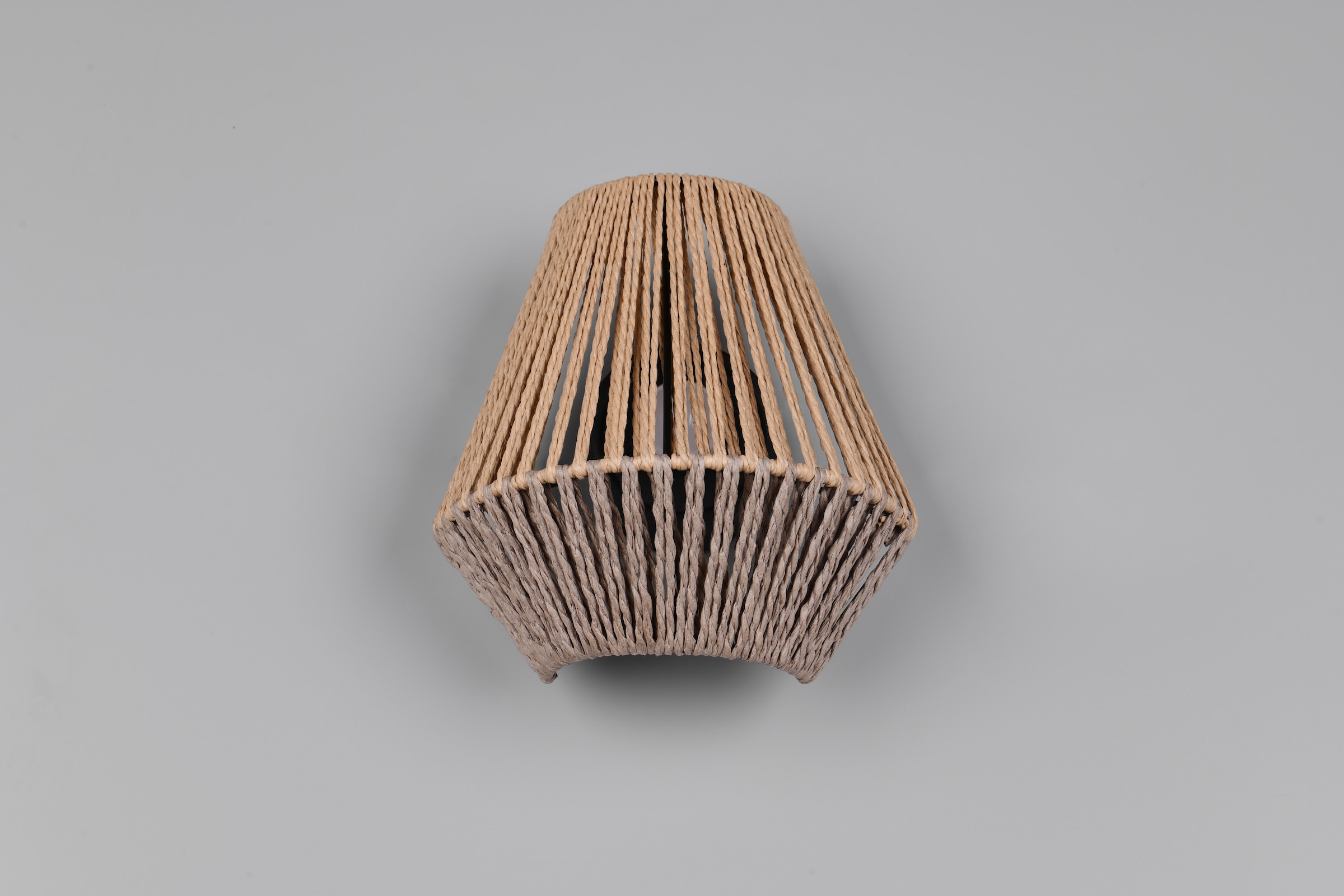 REALITY Leuchten LED Wandleuchte »LIRA, Akku Wandlampe, USB Ladeanschluss, 1,5W 140 Lumen 3000K warmweiß« LED-Board 1 Stk. Warmweiß Lampenschirm aus Papiergarn, Touchdimmer, max 8h Akkulaufzeit