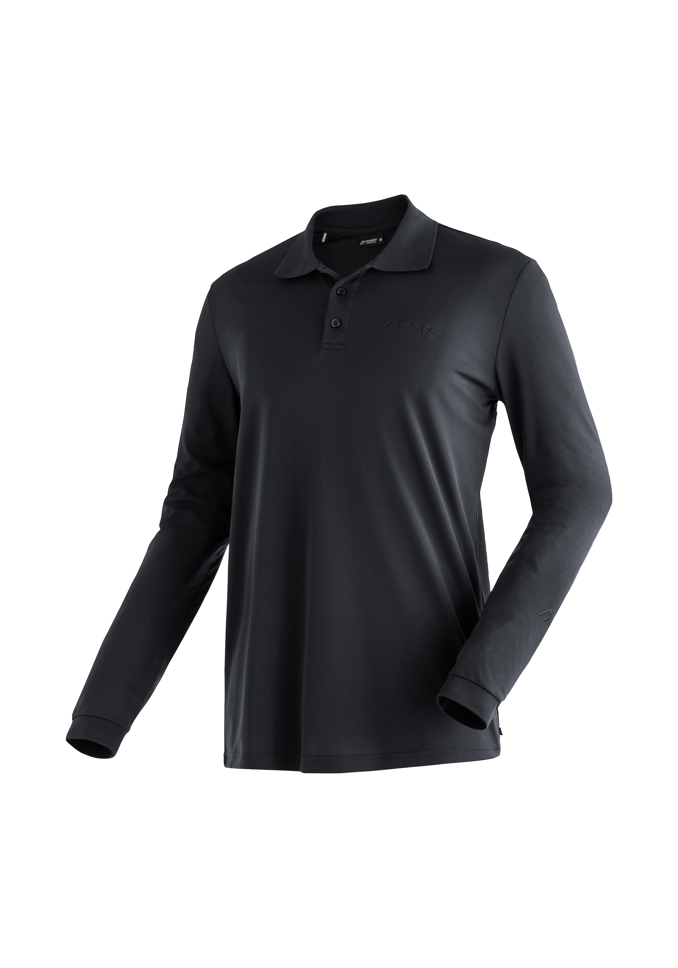 Poloshirt »Ulrich L/S«, Herren Langarmshirt mit Hemdkragen