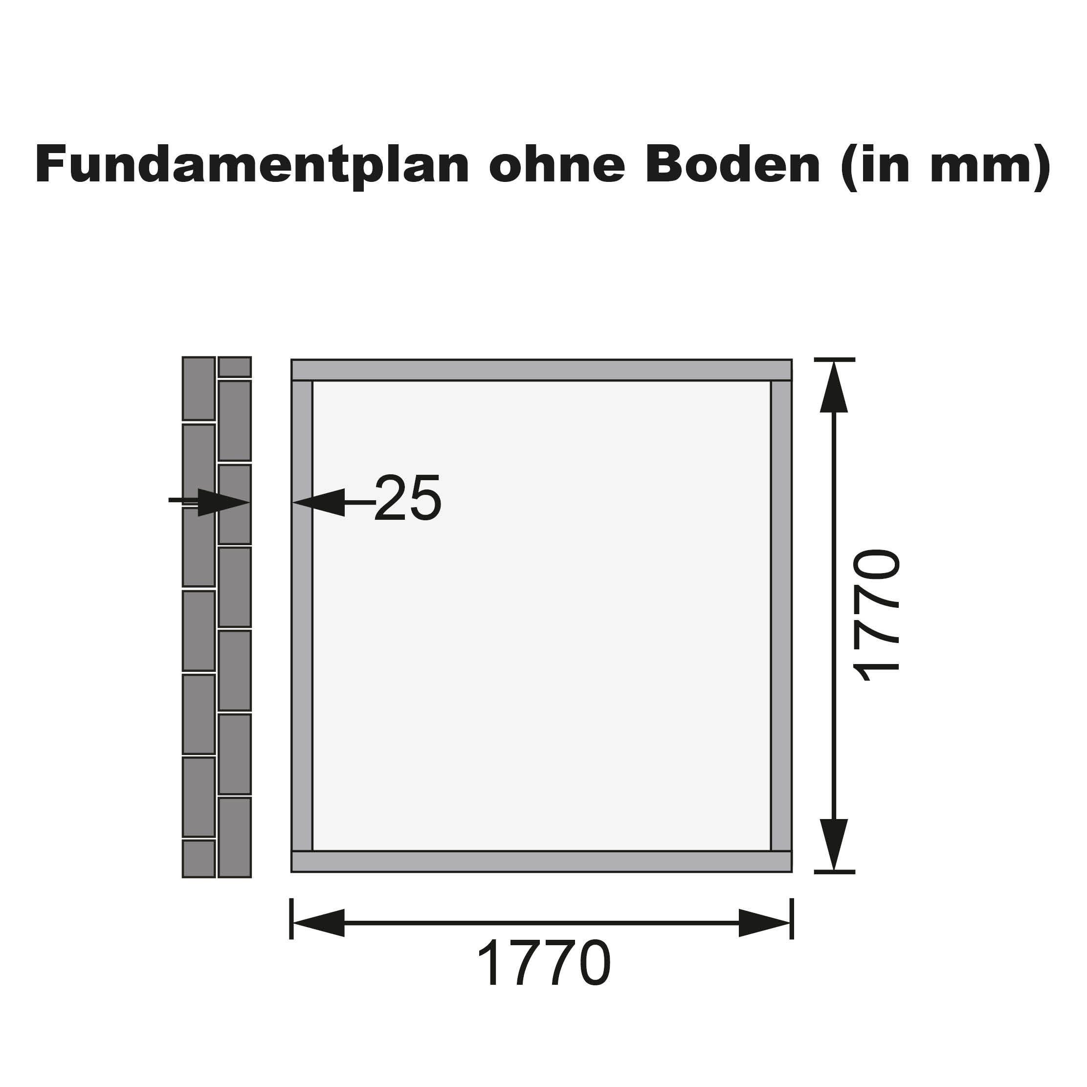 Karibu Gartenhaus »Wurmberg 2« terragrau, anthrazit oder naturbelassen