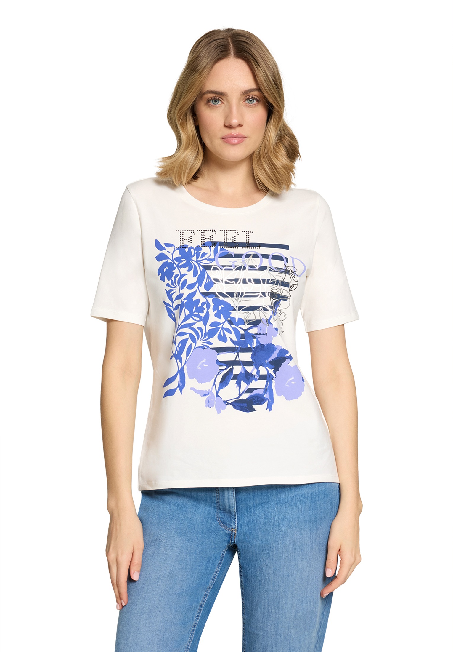 Betty Barclay Rundhalsshirt »Basic Shirt mit Placement«