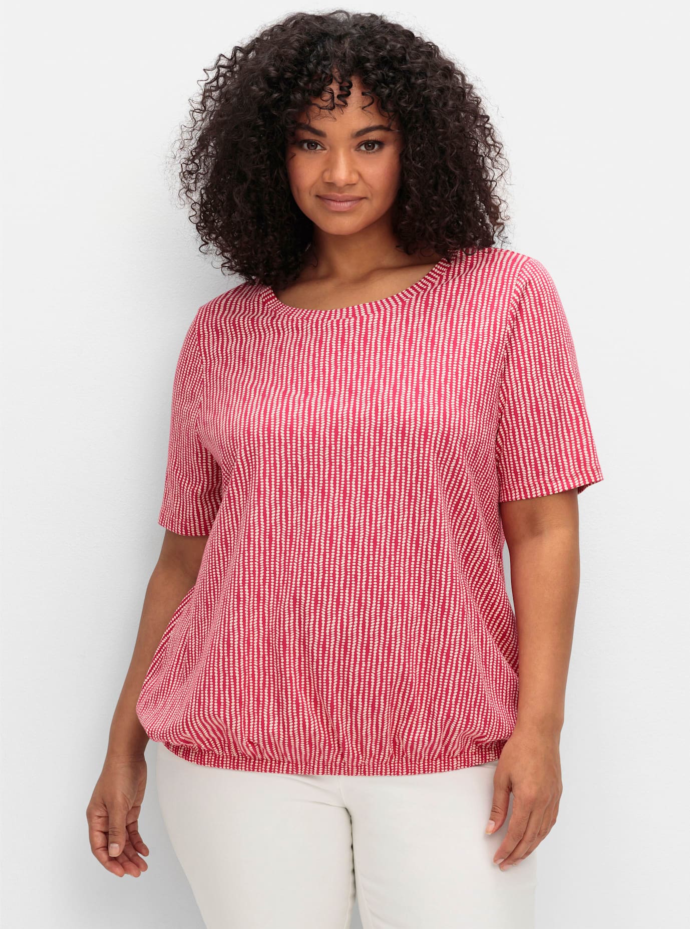 Sheego Kurzarmshirt »Rundhalsshirt« 1 Stk.