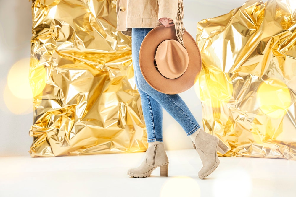 Rieker Ankleboots, Stiefelette, Plateauboots, Blockabsatz, in eleganter Optik