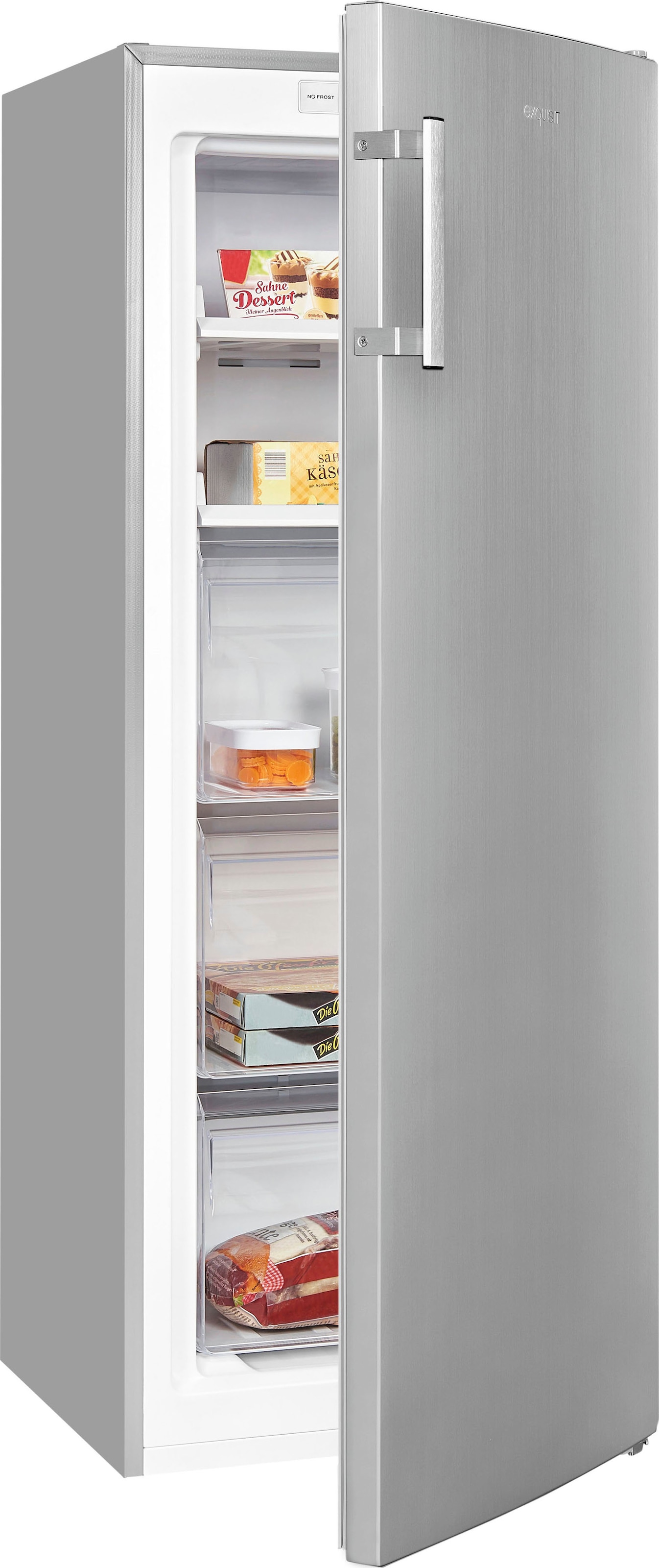 Gefrierschrank »GS231-NF-H-040Cinoxlook«, 143 cm hoch, 54 cm breit, NoFrost, 161 Liter...