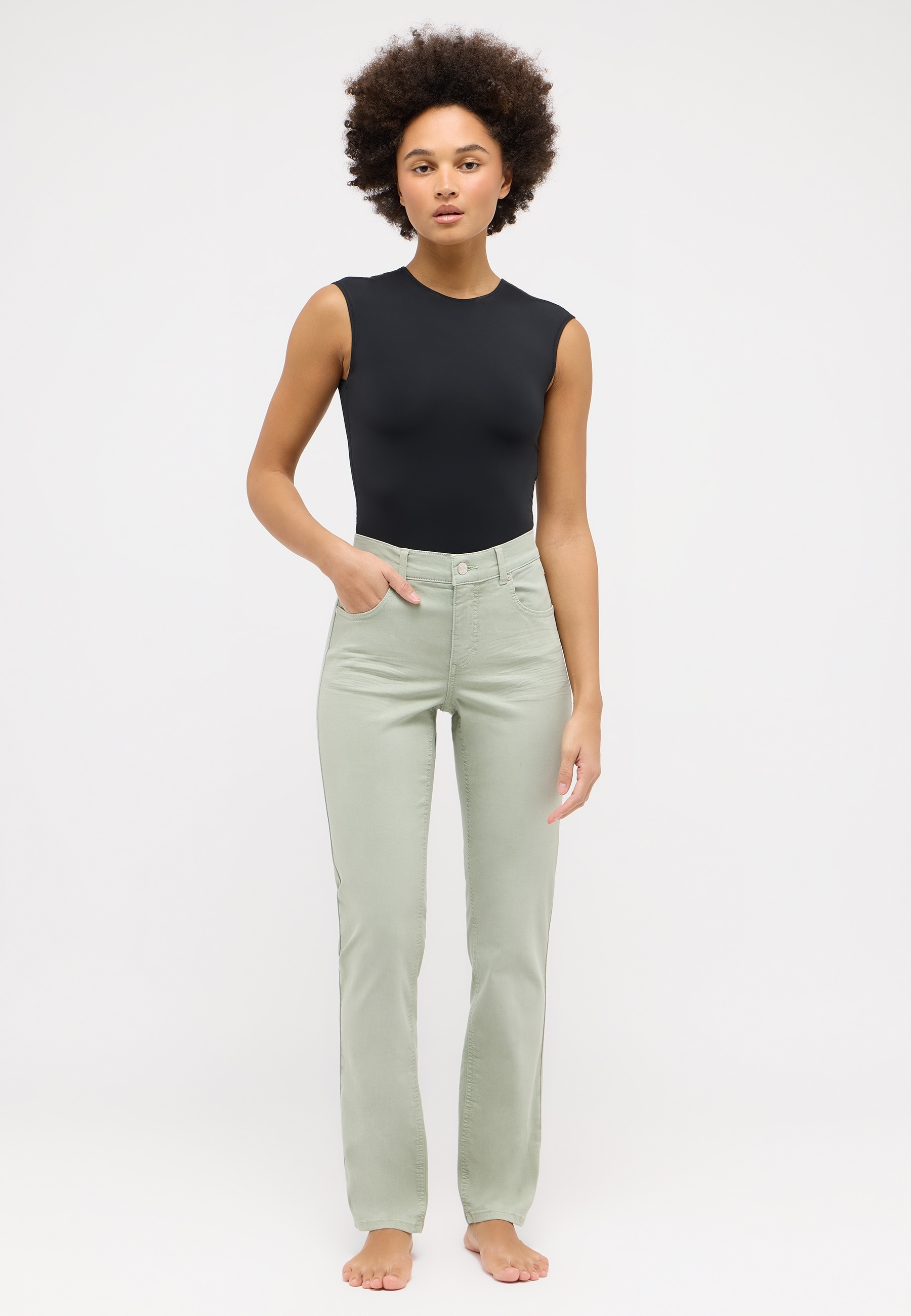 ANGELS Straight-Jeans »CICI« in Slim Fit-Passform