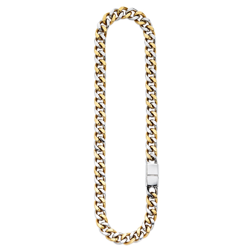 Bruno Banani Edelstahlkette »Schmuck Geschenk breite Kette bicolor«
