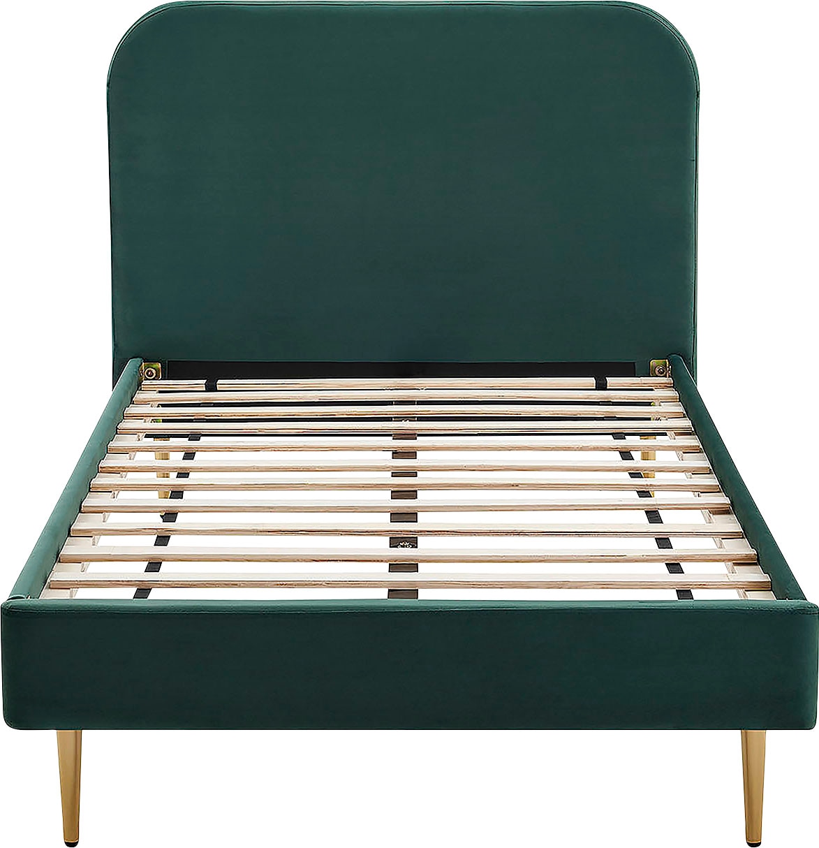 SalesFever Polsterbett, Beine Chrom goldfarben