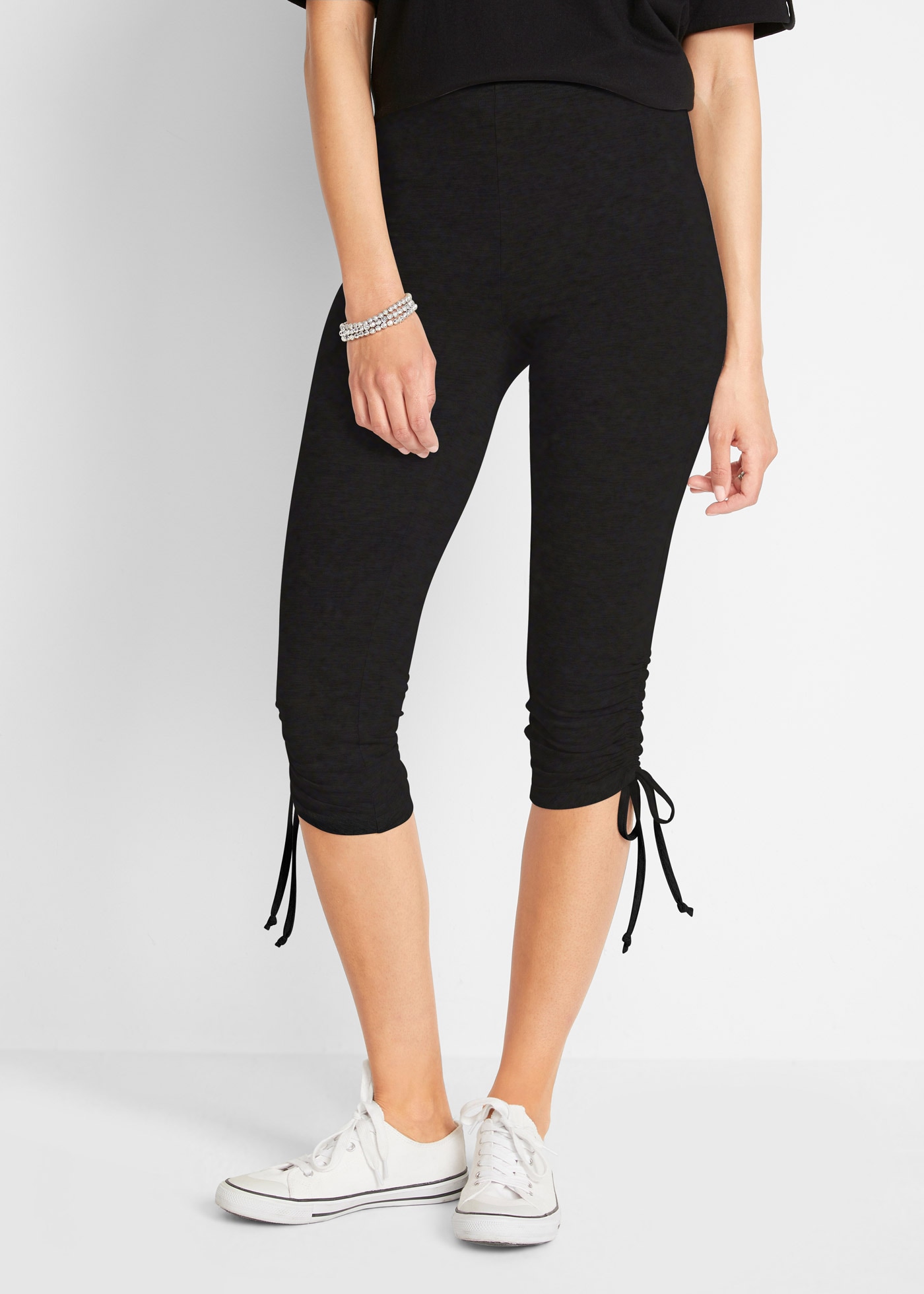 bonprix Caprileggings  Skinny Fit, aus elastischem Material mit hohem Baumwollanteil