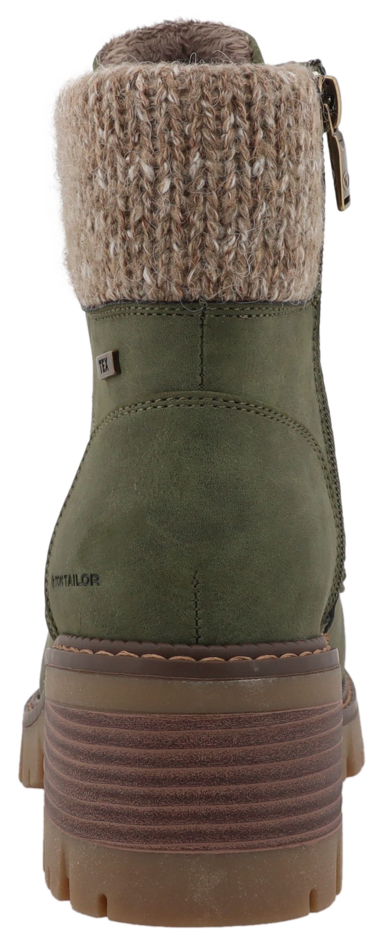TOM TAILOR Winterstiefelette  Workerboots, Stiefelette mit Blockabsatz