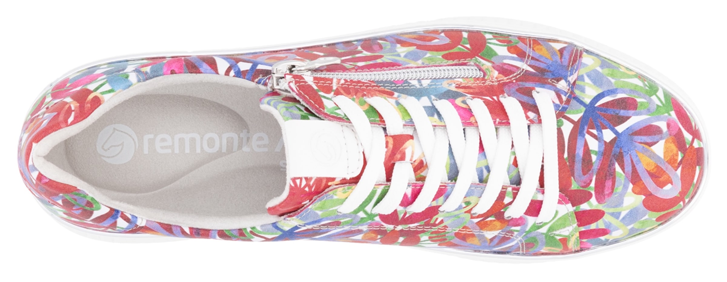 Remonte Plateausneaker, Freizeitschuh, Halbschuh, Schnürer mit gepolstertem Schaftrand