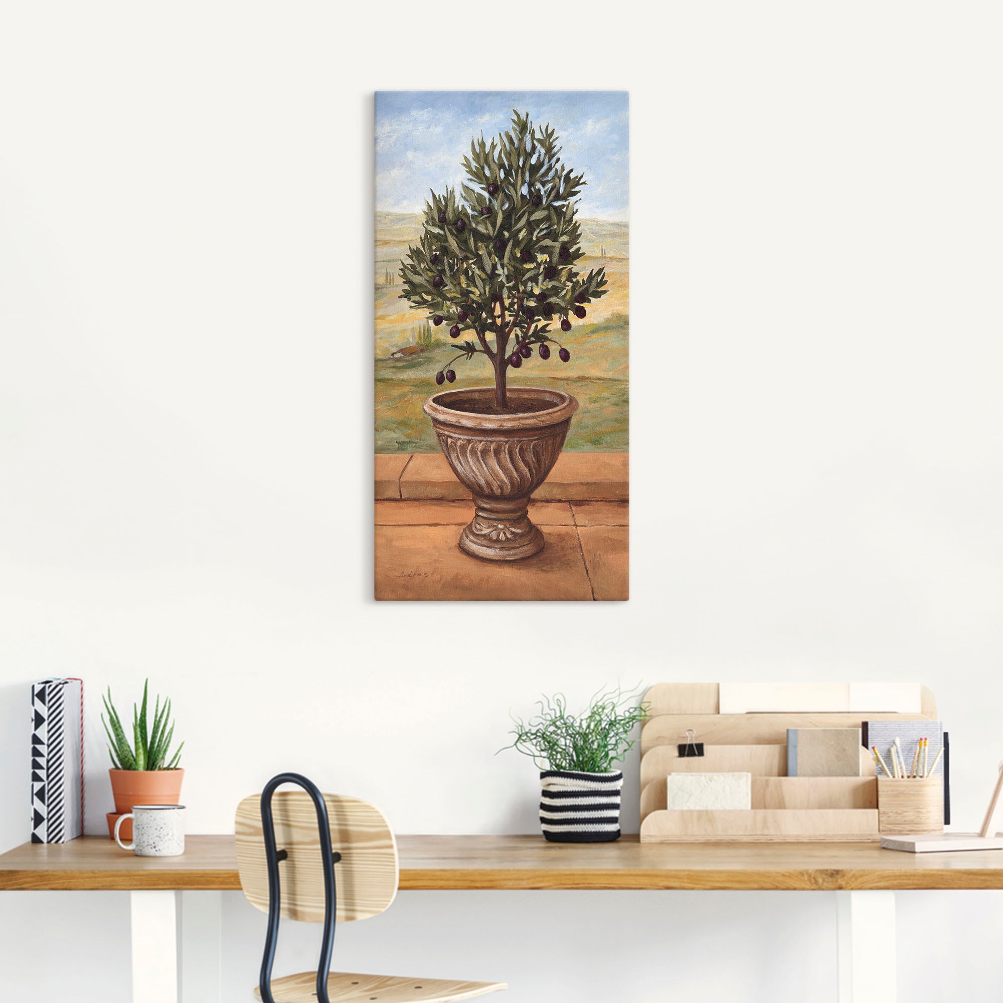 Artland Wandbild »Olivenbaum«, Pflanzen, (1 St.), als Alubild, Outdoorbild, Leinwandbild, Wandaufkleber, versch. Größen