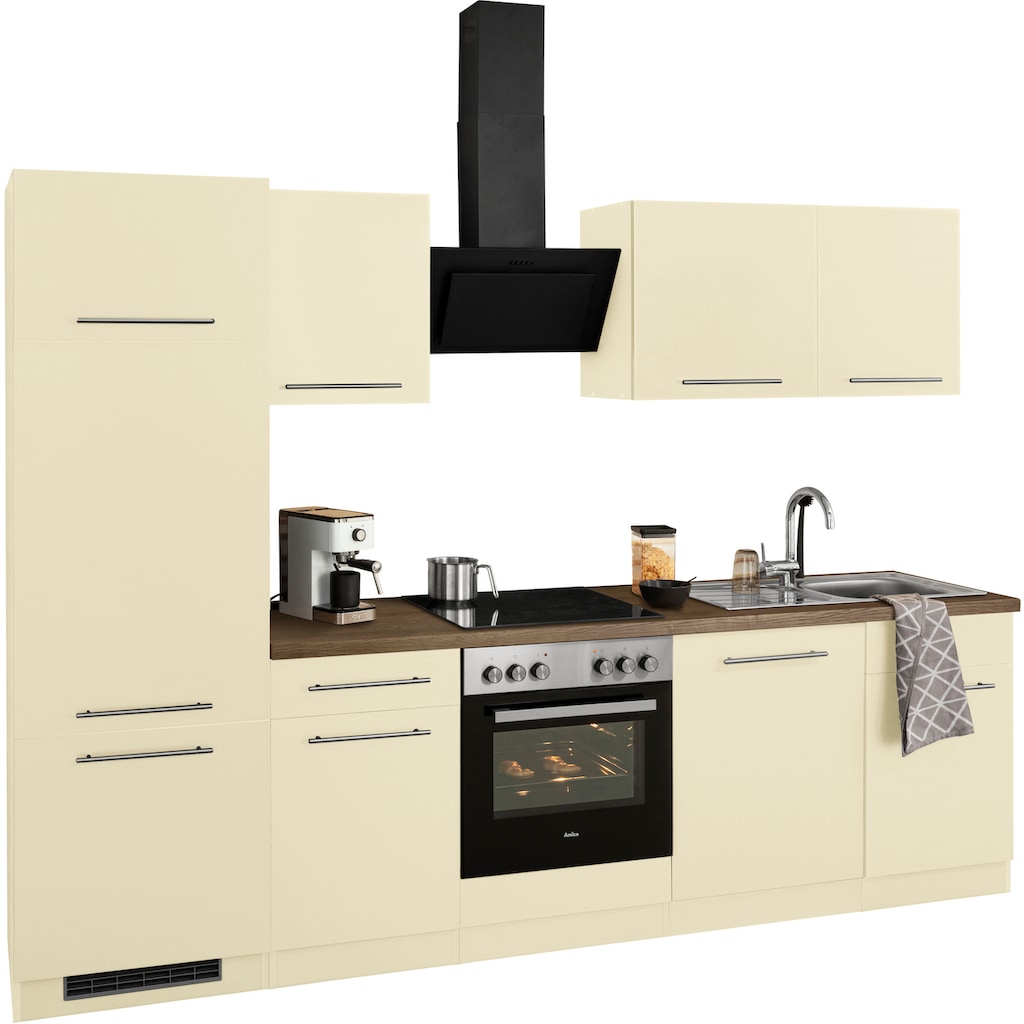 wiho Küchen Küchenzeile »Unna«, mit E-Geräten, Breite 280 cm