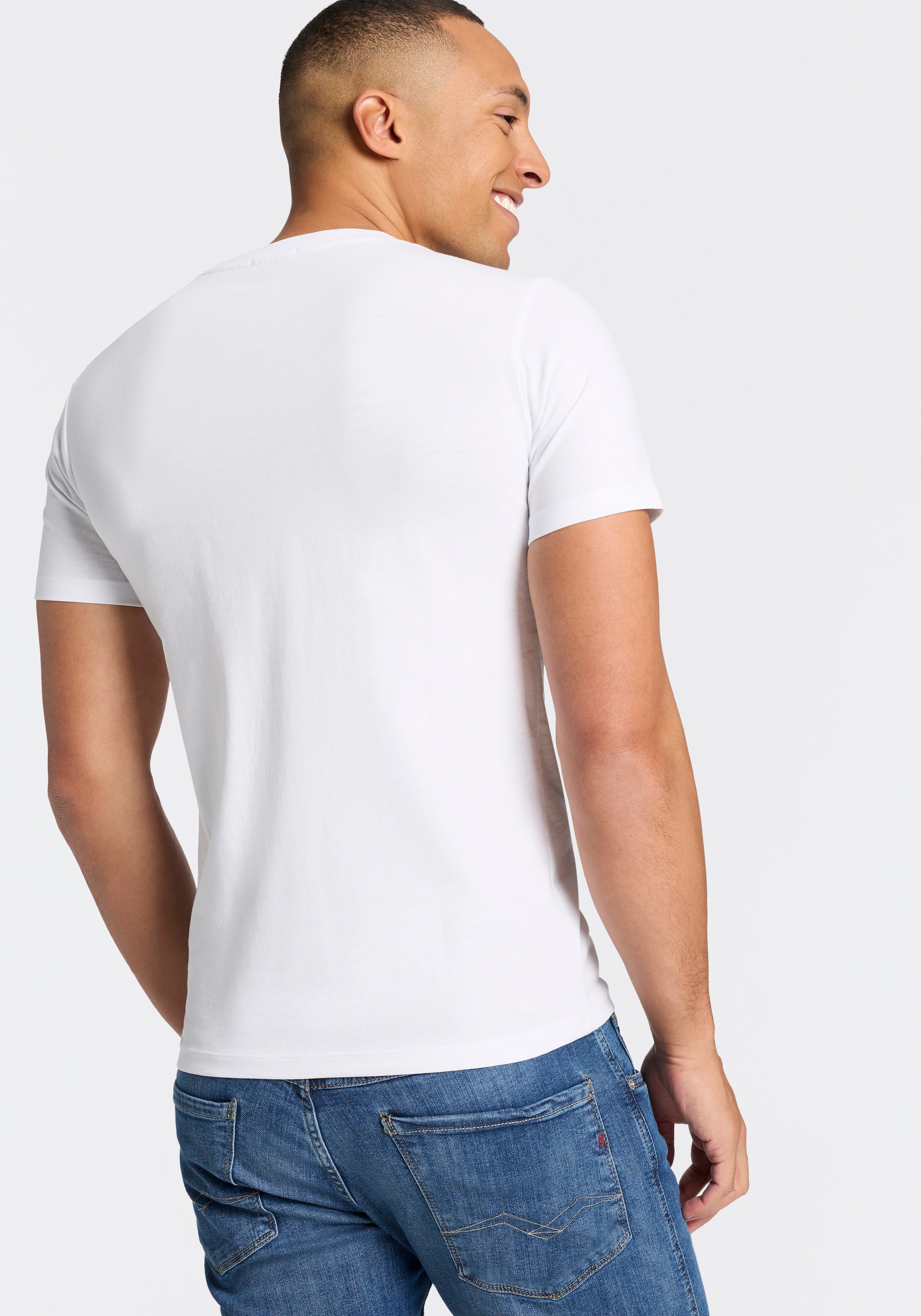 Replay T-Shirt Baumwoll-Qualität, Logoschriftzug