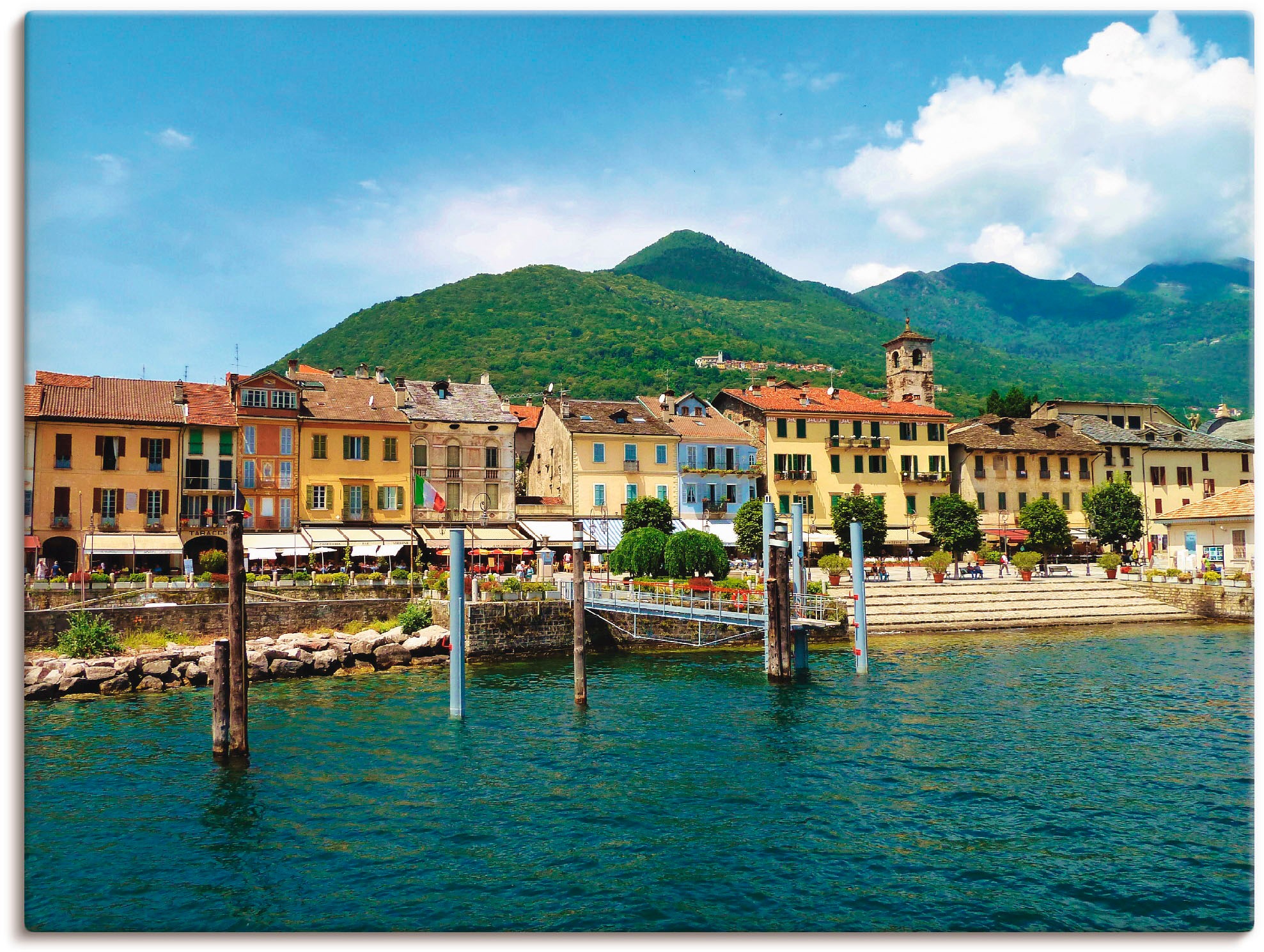 Artland Wandbild »Cannobio am Lago Maggiore«, Gewässer, (1 St.), als Leinwandbild, Wandaufkleber oder Poster in versch. Größen