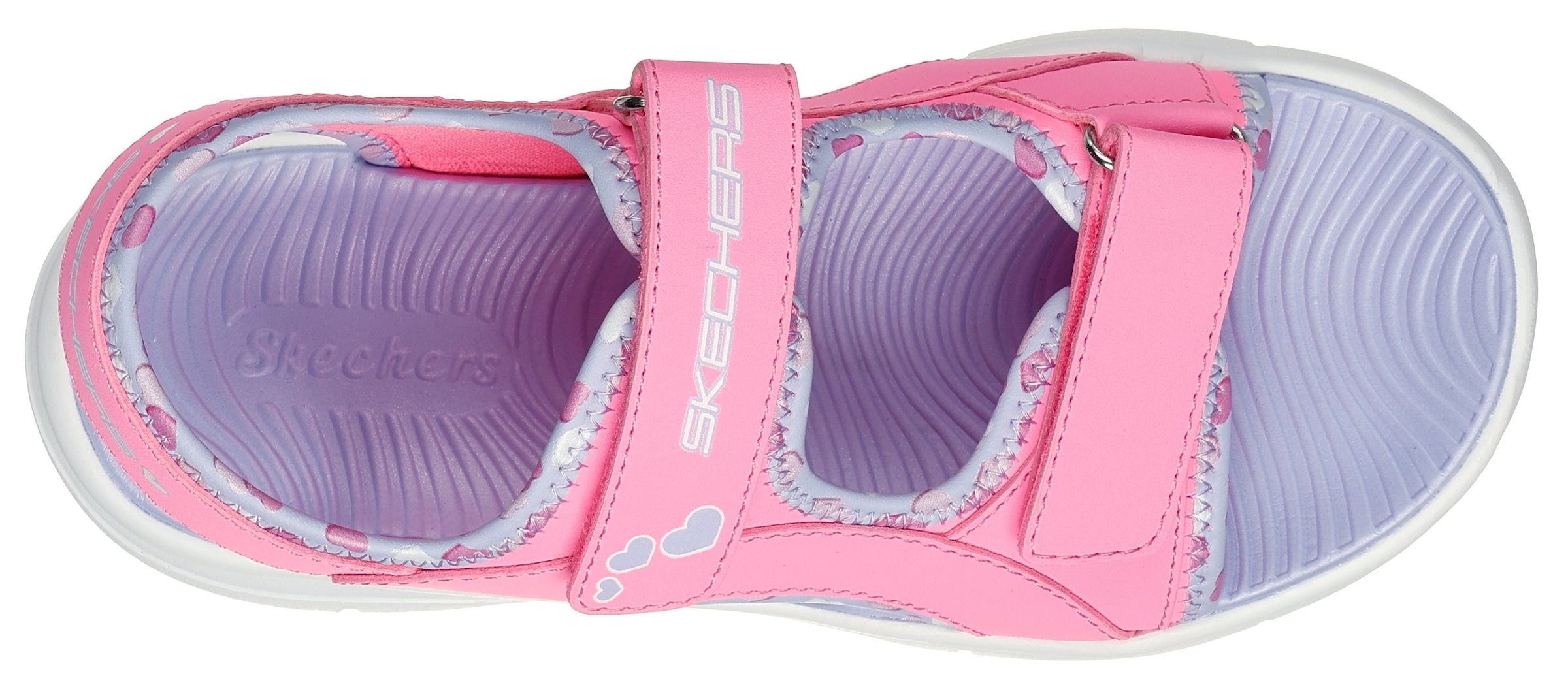 Skechers Sandale »FLEX SPLASH«, Klettschuh mit Herz-Applikation, Größenschablone zum Download