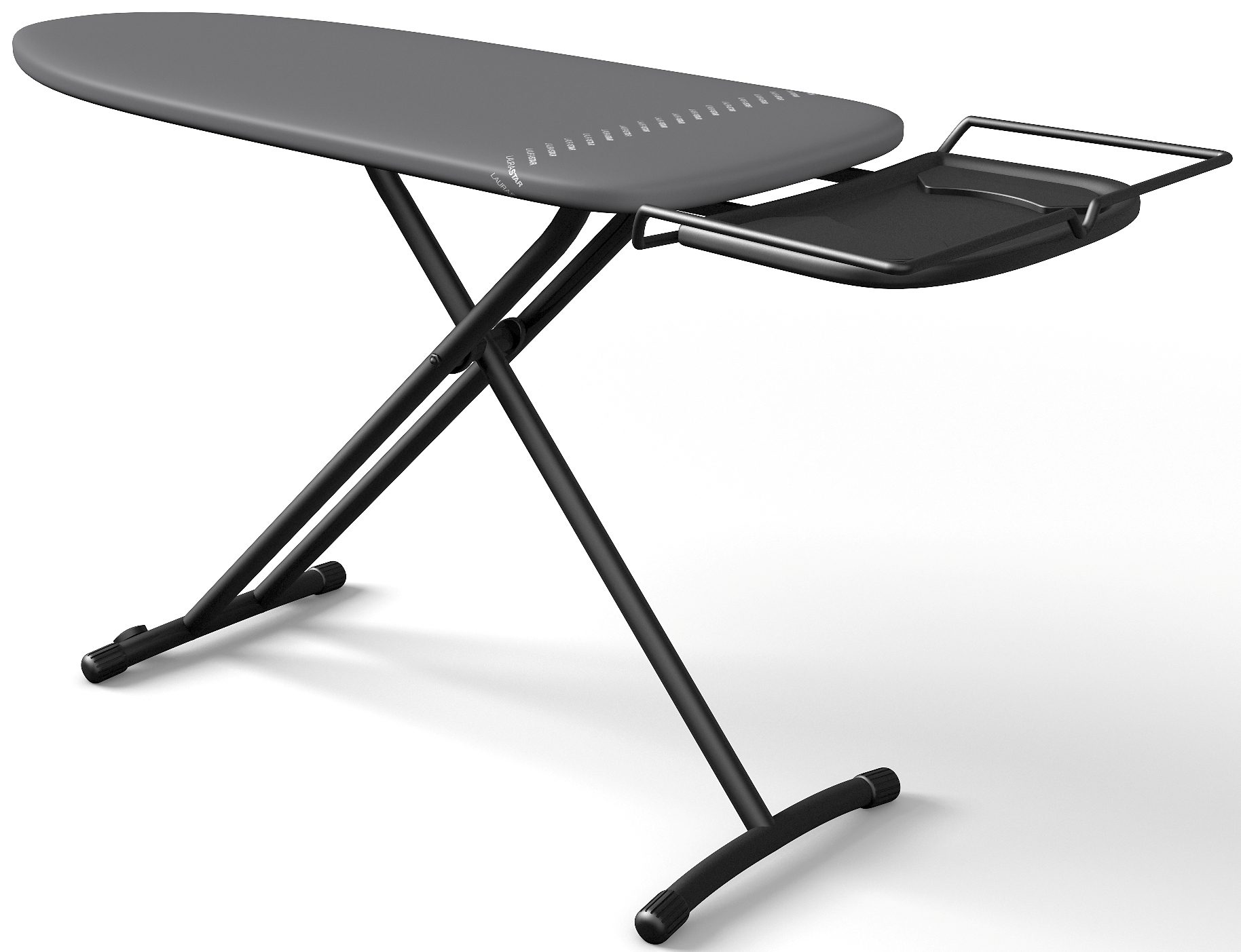 Laurastar Bügelbrett »PLUSBOARD« Bügelfläche 125 cmx42 cm elegantes Design in schwarz