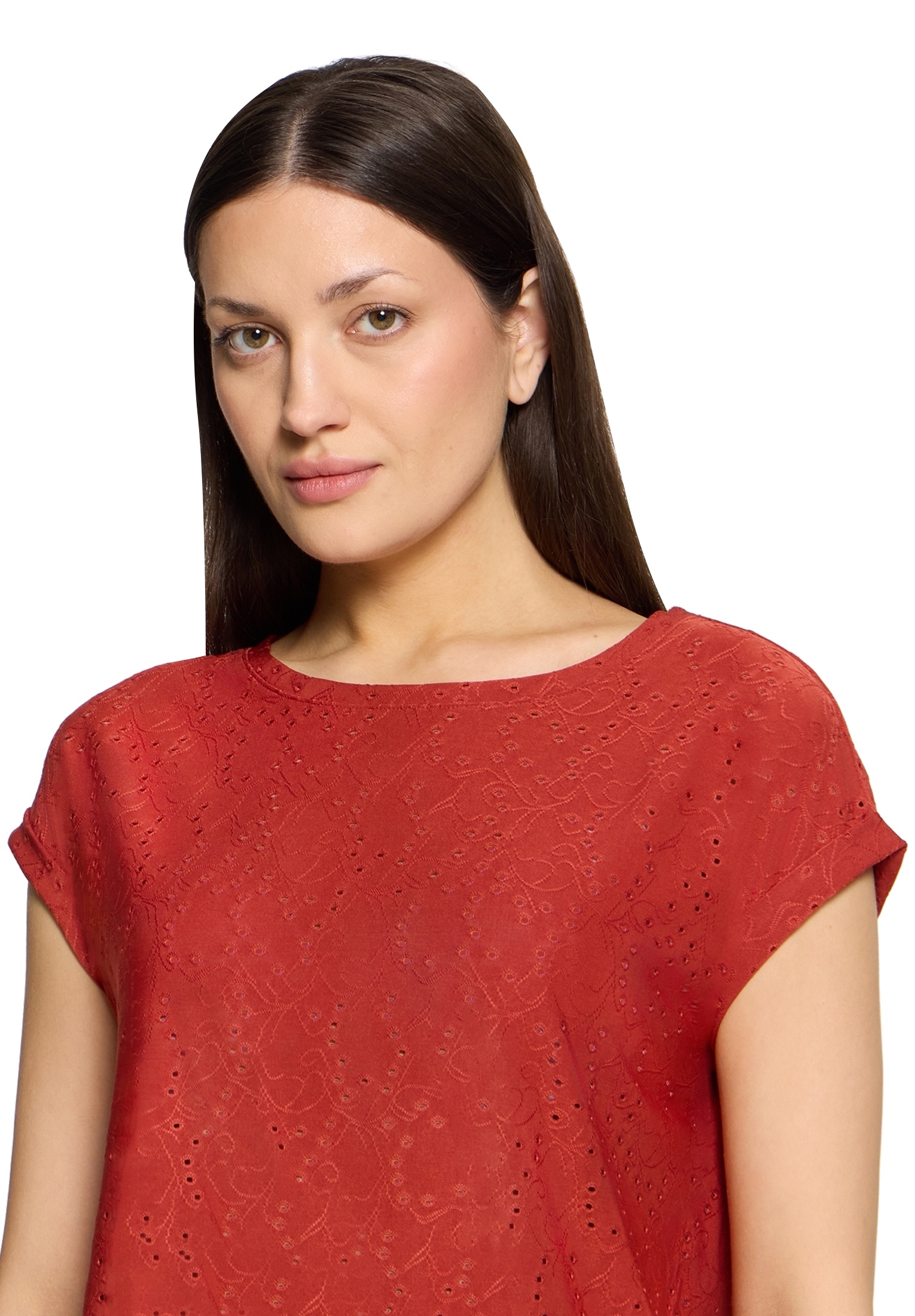 Betty&Co Rundhalsshirt »Casual-Shirt mit Struktur«