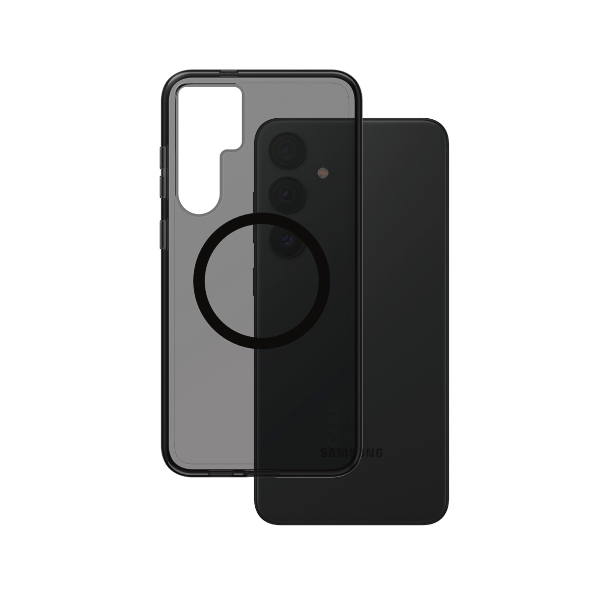 CARE by PanzerGlass Handyhülle »Magnetic Compatible Smokey Case für Samsung Galaxy S24+«, Backcover, Schutzhülle, Handyschutzhülle, Case, Schutzcase, stoßfest